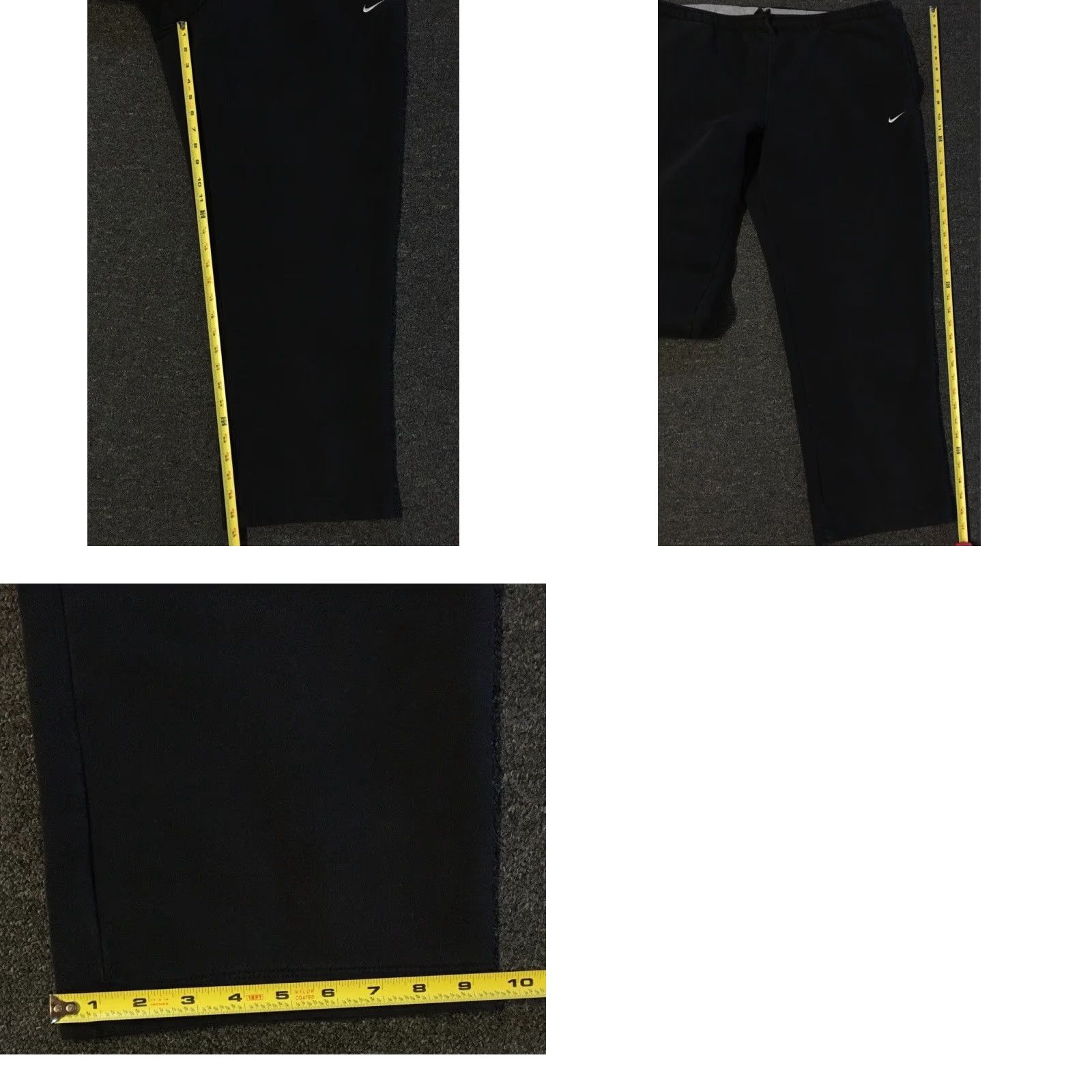 Nike VINTAGE Nike Sweatpants Swoosh Black XL Track Activewear Men 90s Grunge Hip Hop Basketball Travis Scott 90s Size US 36 / EU 52 - 9 Thumbnail