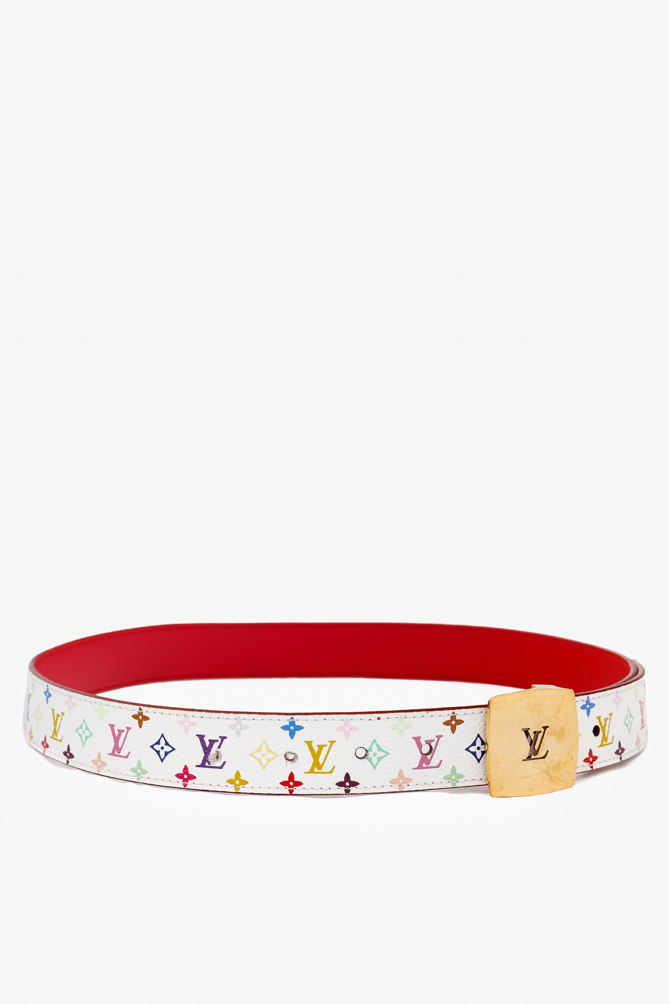 Louis Vuitton Louis Vuitton Reversible Monogram Multicolore Cut Belt Size ONE SIZE - 1 Thumbnail