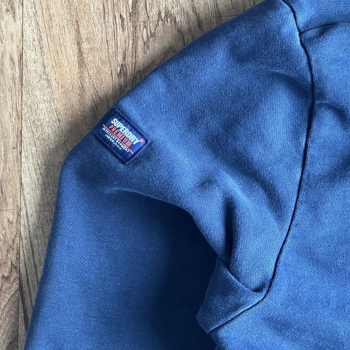 Superdry Superdry Merchant Heavyweight Hoodie XXL Navy Boxy Fit Size US XL / EU 56 / 4 - 4 Thumbnail