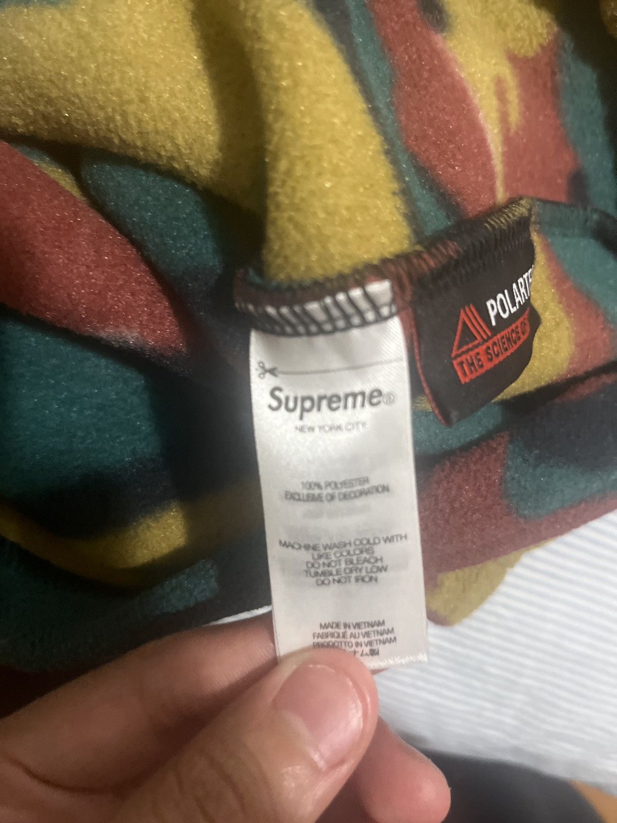 Supreme Supreme camo polor tech face mask zip up hoodie Size US M / EU 48-50 / 2 - 3 Thumbnail