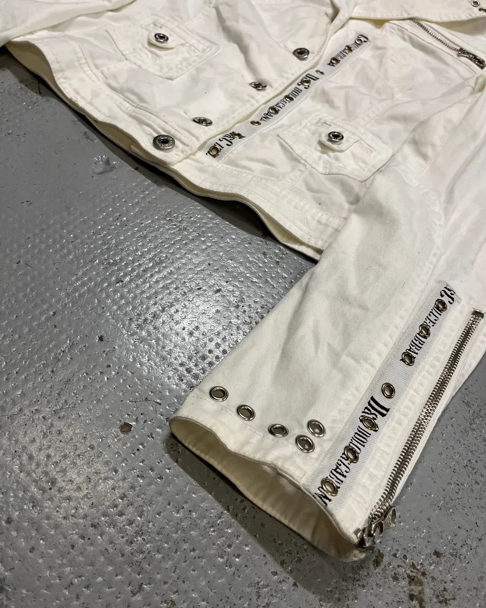 Dolce & Gabbana 2000s Dolce & Gabbana White Light Perfecto Jacket Size M / US 6-8 / IT 42-44 - 6 Thumbnail