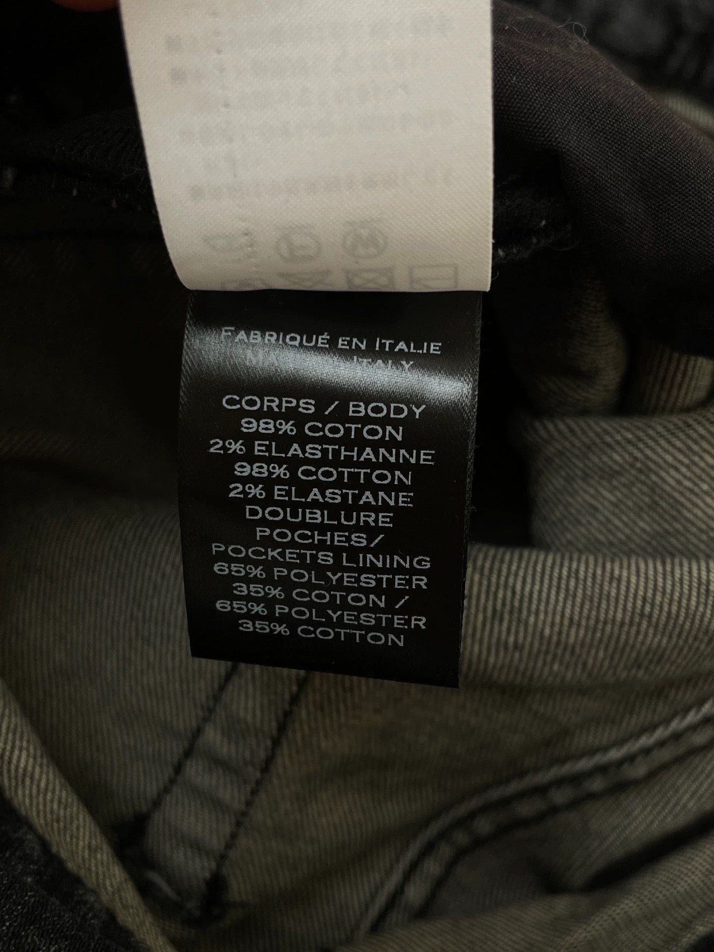 Balmain Balmain Black-Gray Straight Jeans W31 New with Tags Size US 31 - 5 Thumbnail