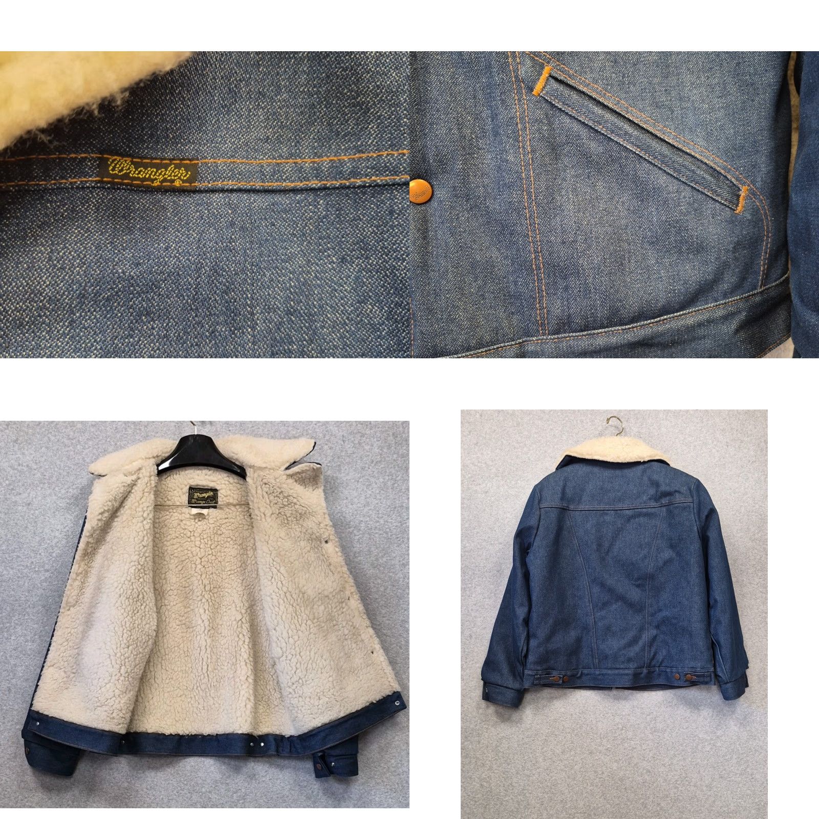 Wrangler VINTAGE Wrangler Jacket Coat Womens Large Blue Denim Sherpa Lined 90s USA GUC Denim Jacket Western Retro Shirt? Size L / US 10 / IT 46 - 8 Thumbnail