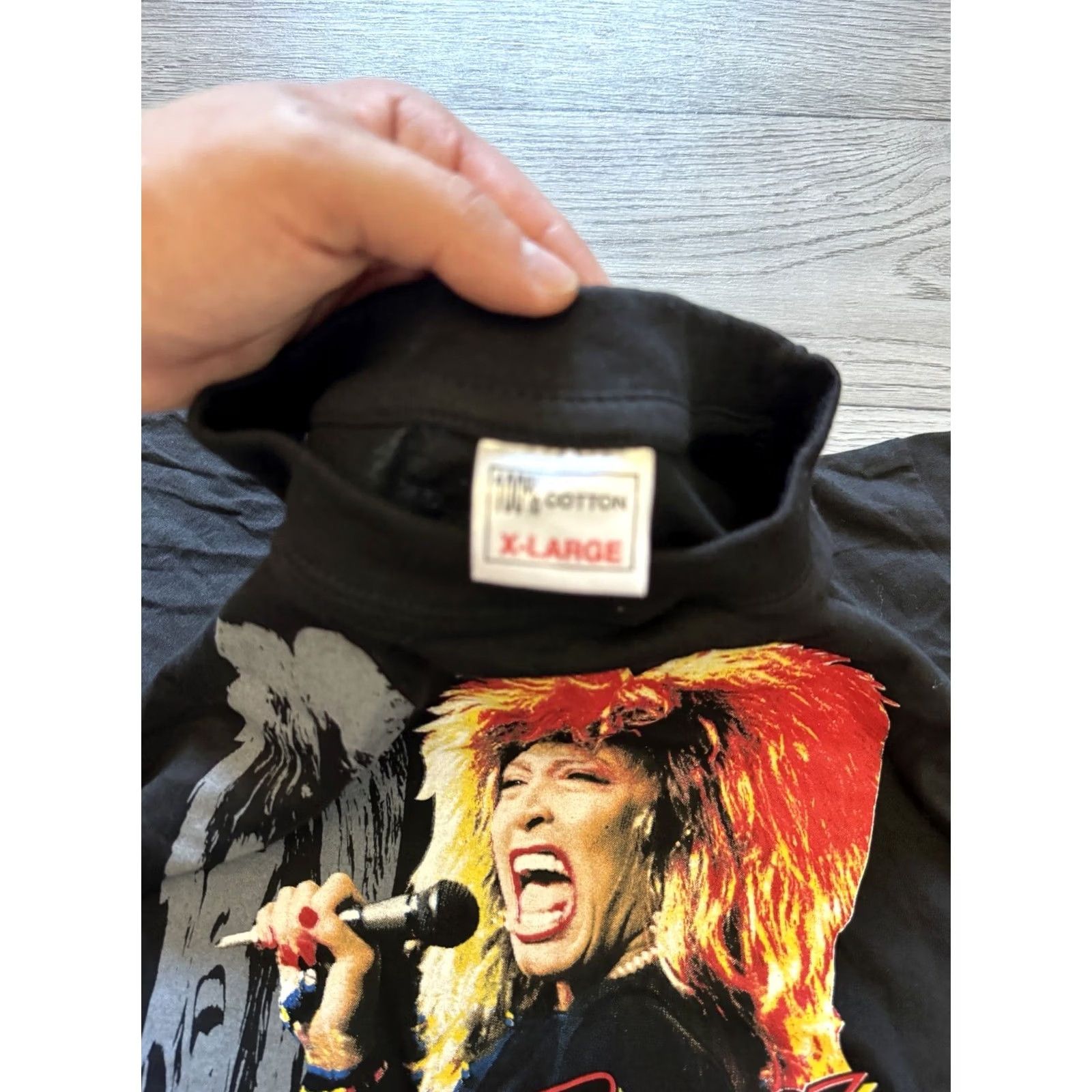 Vintage VINTAGE Tina Turner T Shirt XL Black Mens Concert Tee Size US XL / EU 56 / 4 - 3 Thumbnail