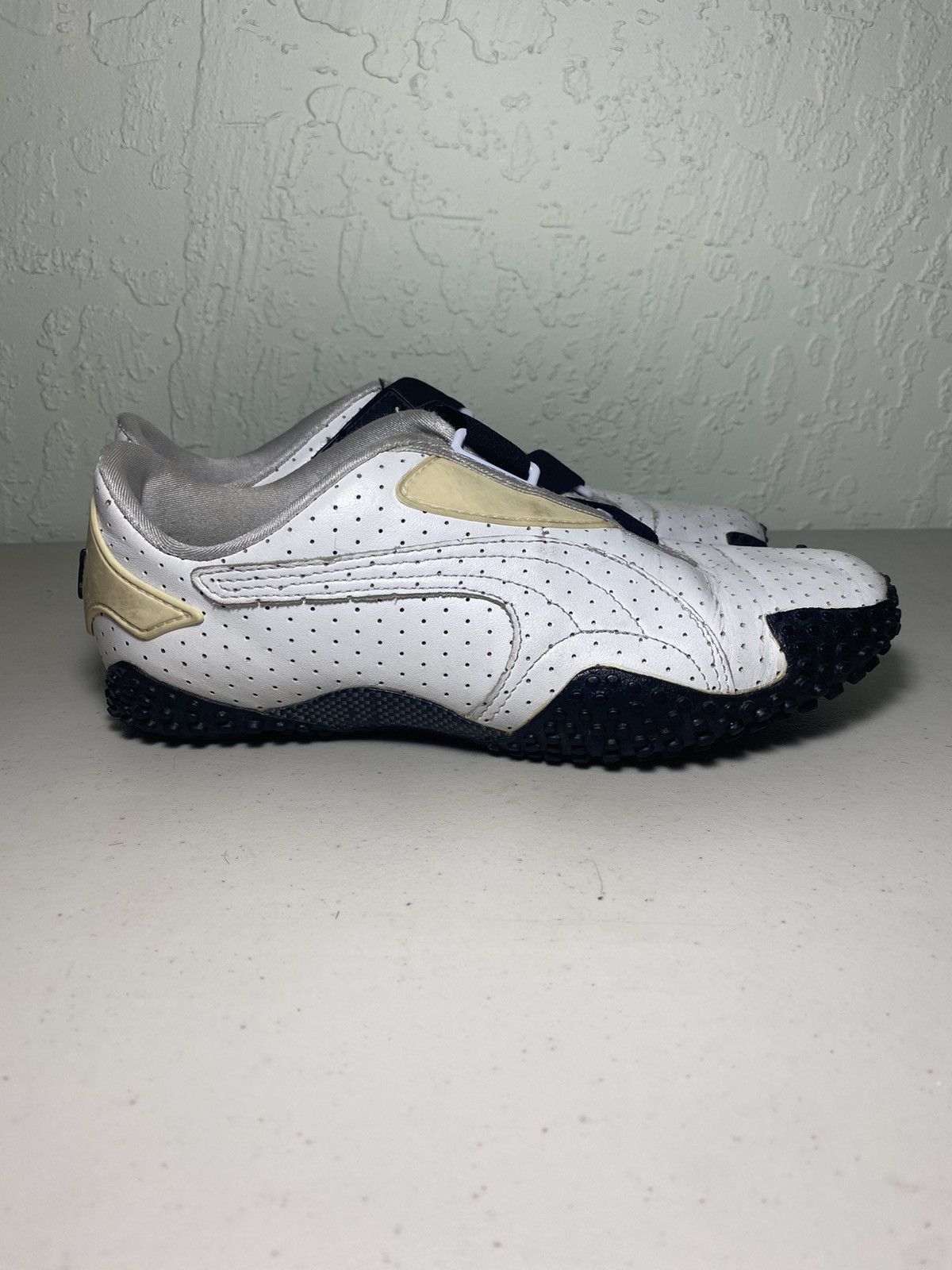 Puma PUMA Mostro White Leather Driving/Riding Shoes Size US 7 / IT 37 - 5 Thumbnail