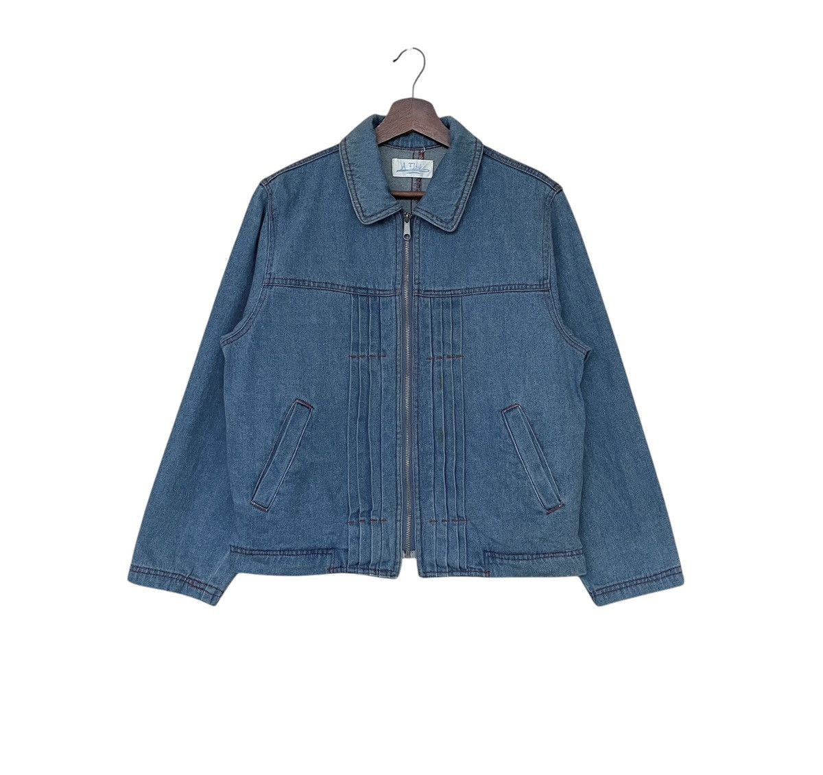 Japanese Brand × Vintage Vintage Japanese Brand A.flask Denim Jacket 1990s Size US M / EU 48-50 / 2 - 1 Thumbnail