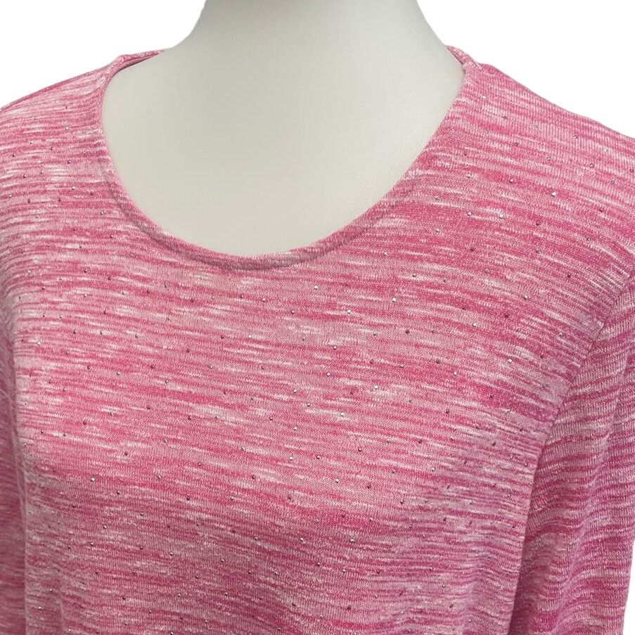 Croft & Barrow Croft & Barrow Large Sparkle Studded Rayon Blend Soft Top Size L / US 10 / IT 46 - 2 Thumbnail
