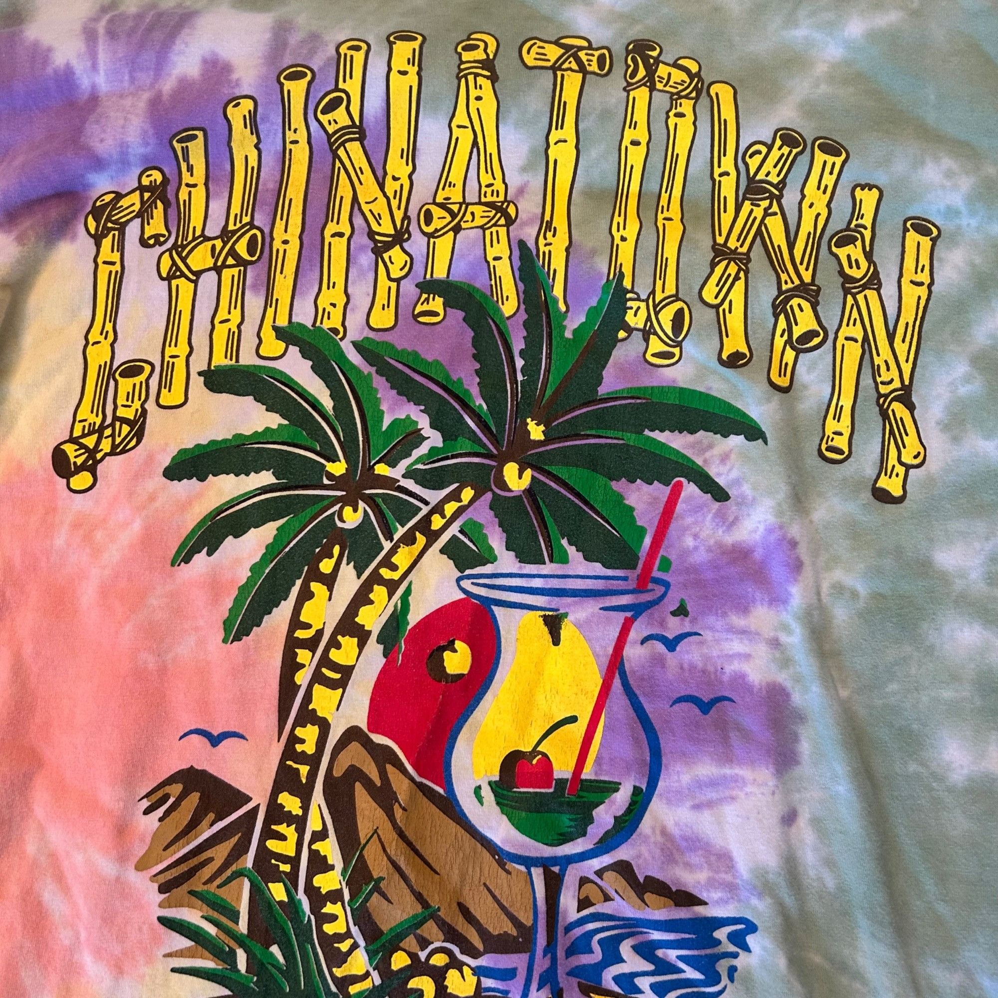 Urban Outfitters Chinatown Market Tie Dye Tee Tropical Graphic Tee M Size US M / EU 48-50 / 2 - 4 Thumbnail