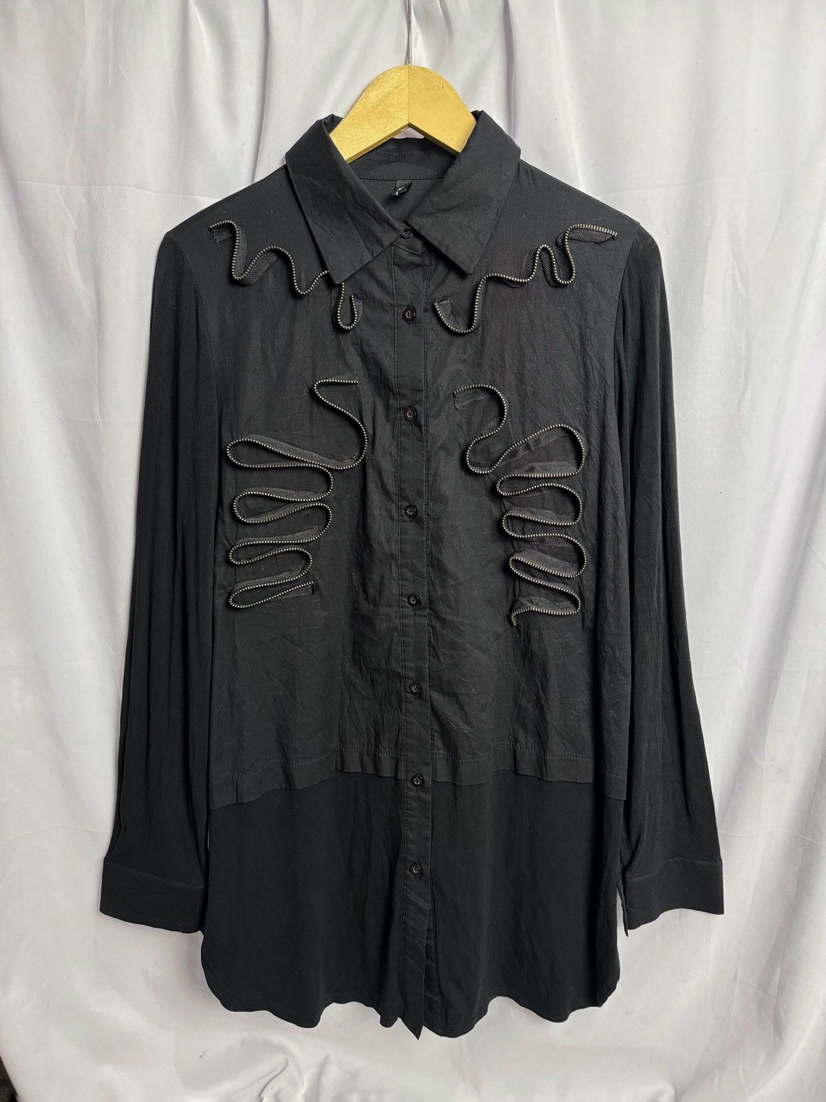 If Six Was Nine × Japanese Brand Archived Style LGB Button Shirt Hybrid By Ciel Size US L / EU 52-54 / 3 - 1 Thumbnail