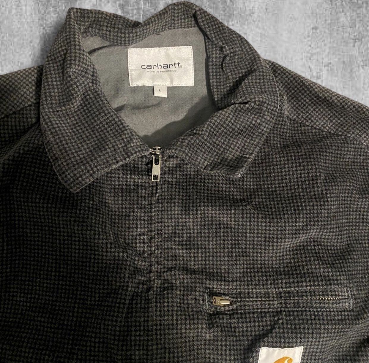 Carhartt Carhartt Workwear Detroit Black Plaid Jacket Size US L / EU 52-54 / 3 - 3 Thumbnail
