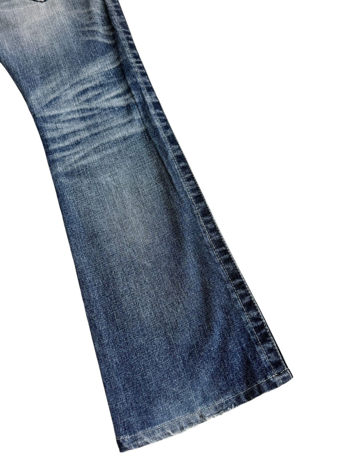 semanticdesign ⚡️⚡️Vintage Semantic Design Distressed Super Flare Jeans Size US 33 - 8 Thumbnail
