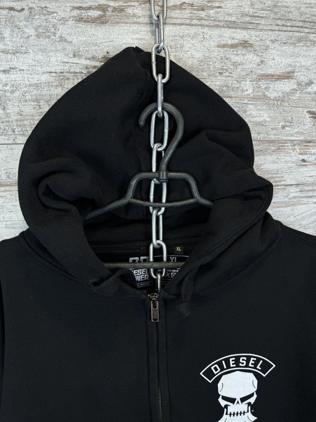 Diesel Mens Diesel Power USA Zip Hoodie black jacket Size US XL / EU 56 / 4 - 7 Thumbnail