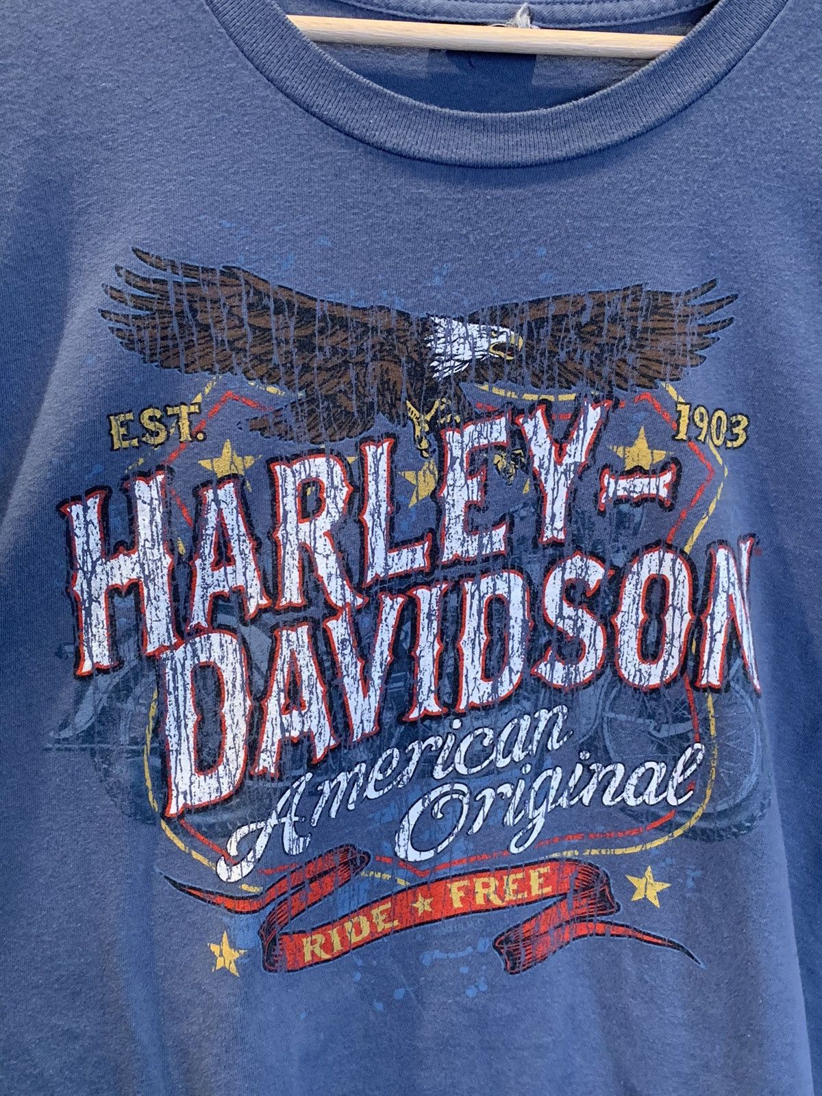 Harley Davidson × Vintage *RARE* Harley Davidson Ghost Rider College Station TX Shirt Size US XXL / EU 58 / 5 - 4 Thumbnail