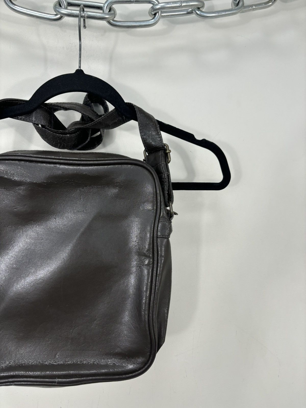Adidas Vintage Adidas Samba Y2K Hype Brown Leather Messenger Bag Size ONE SIZE - 22 Thumbnail