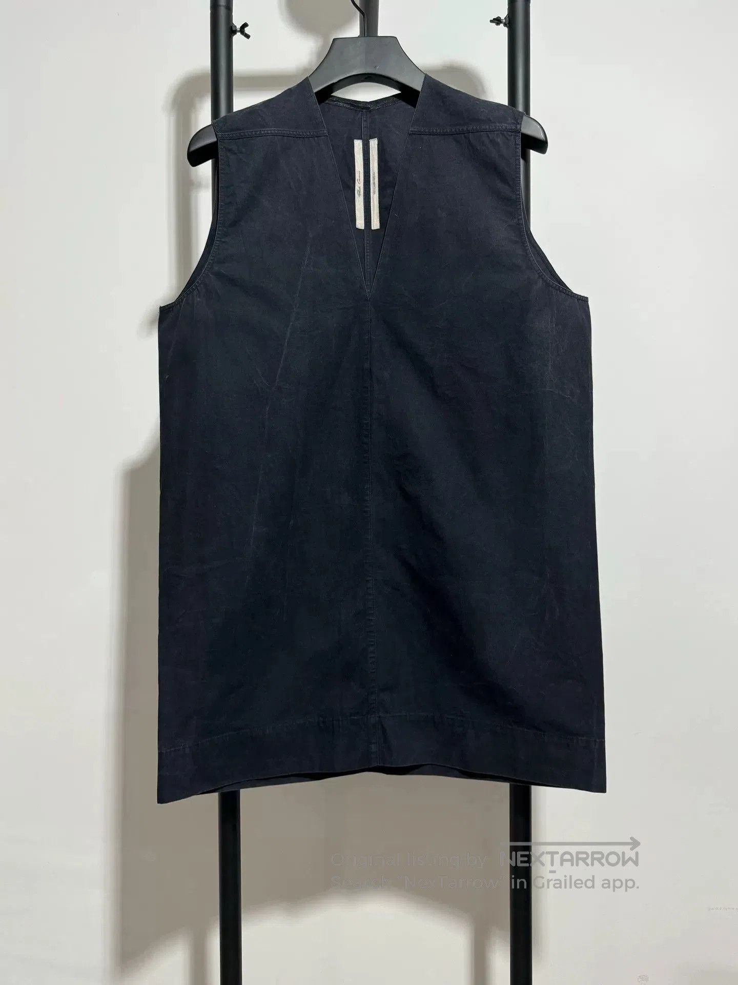 Rick Owens rick owens sleeveless tank top in navy. Size US XS / EU 42 / 0 - 1 Thumbnail
