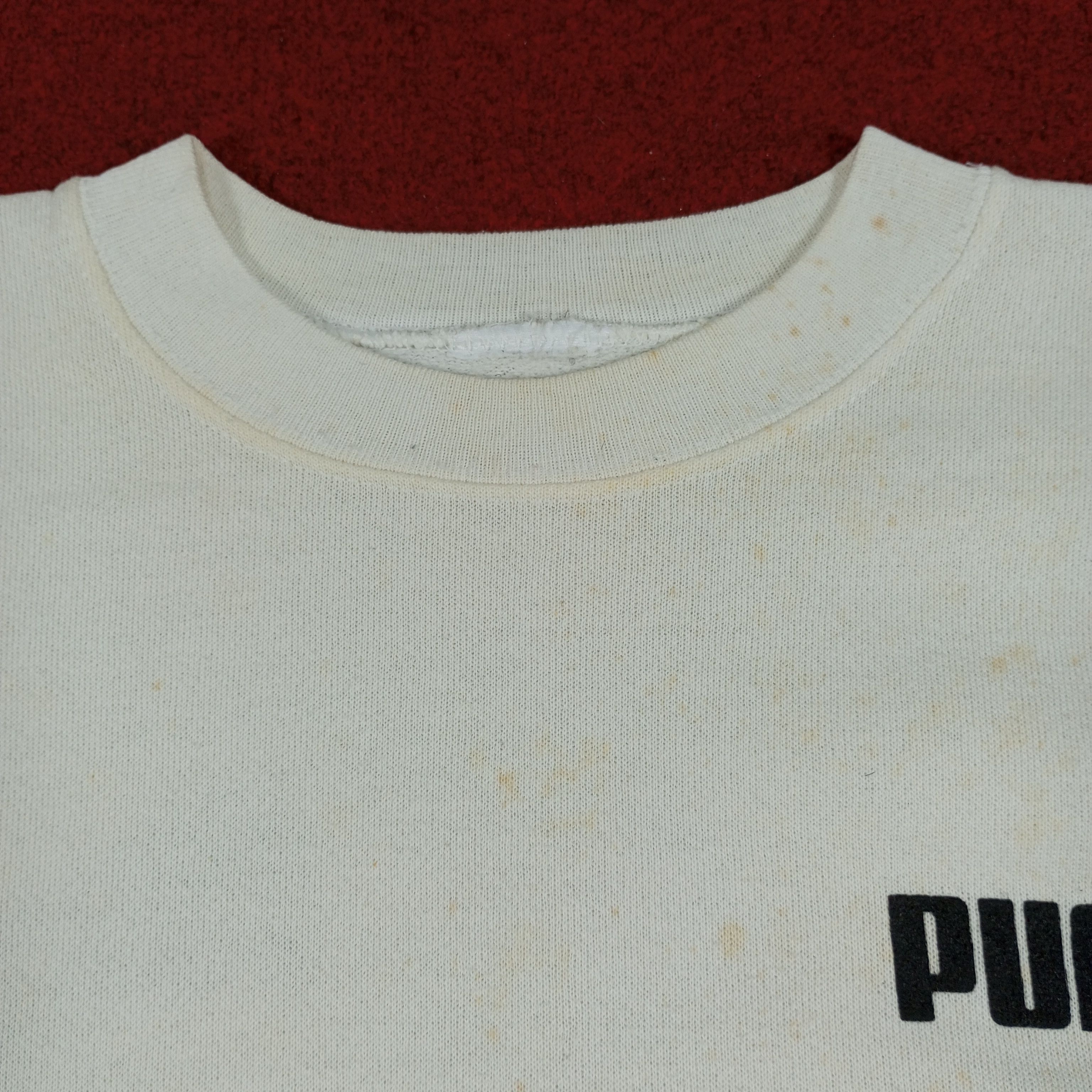 Puma × Vintage Puma Spellout Logo Design Sweatshirt Size US S / EU 44-46 / 1 - 7 Thumbnail