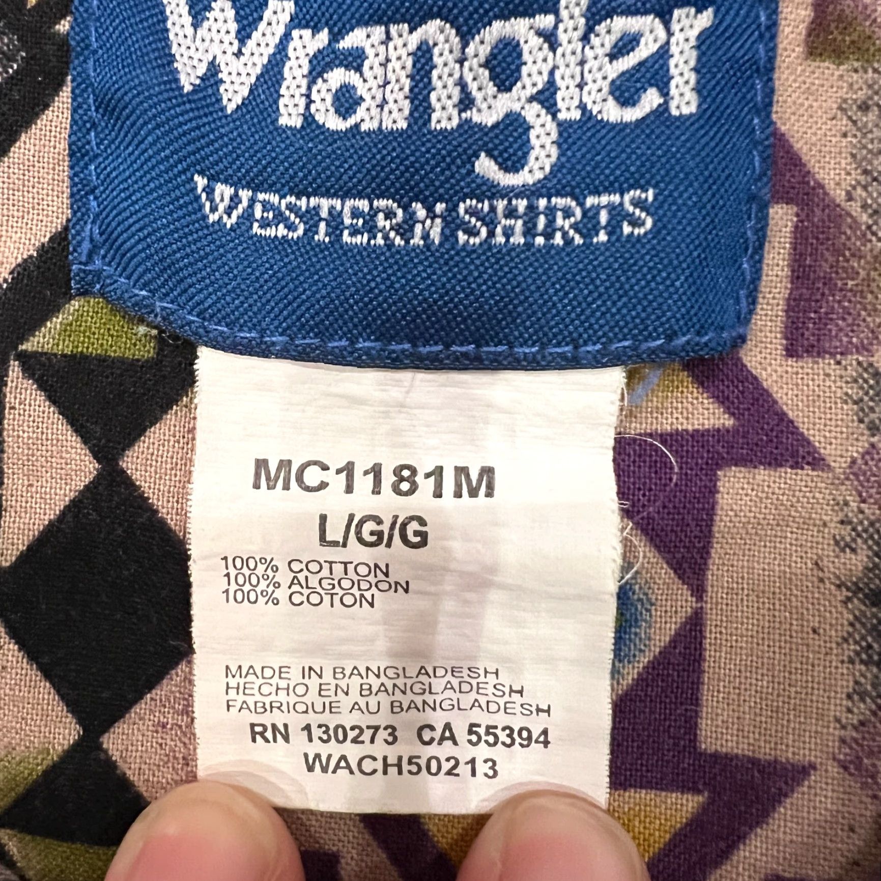 Wrangler VINTAGE Wrangler Western Shirt Men's Size Large Short Sleeve Aztec Plaid Cotton Casual Workwear Size US L / EU 52-54 / 3 - 5 Thumbnail