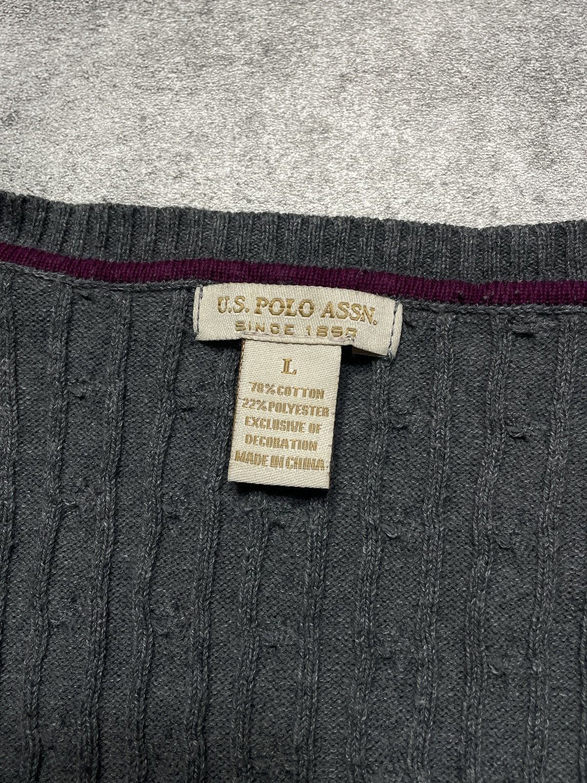 U.S. Polo Assn. Luxury🔥U. S. Polo Assn Sweater Braid Premium Size L / US 10 / IT 46 - 4 Thumbnail