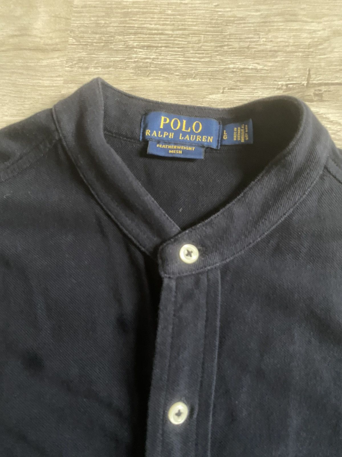 Polo Ralph Lauren Polo Ralph Lauren Featherweight Mesh Shirt – Mandarin Collar Size US L / EU 52-54 / 3 - 4 Thumbnail