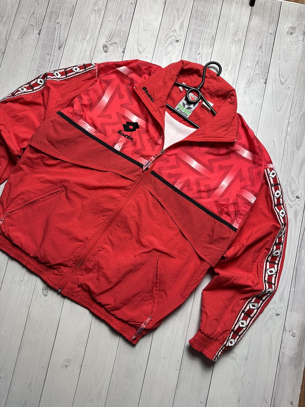 Lotto Sport × Vintage Vintage Lotto tracksuit AC Milan red rare size L Size US L / EU 52-54 / 3 - 3 Thumbnail