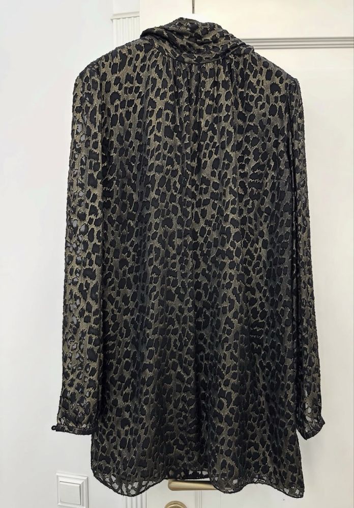 Saint Laurent Paris Saint Laurent Tiger Camo Silk Dress Size XS / US 0-2 / IT 36-38 - 2 Thumbnail