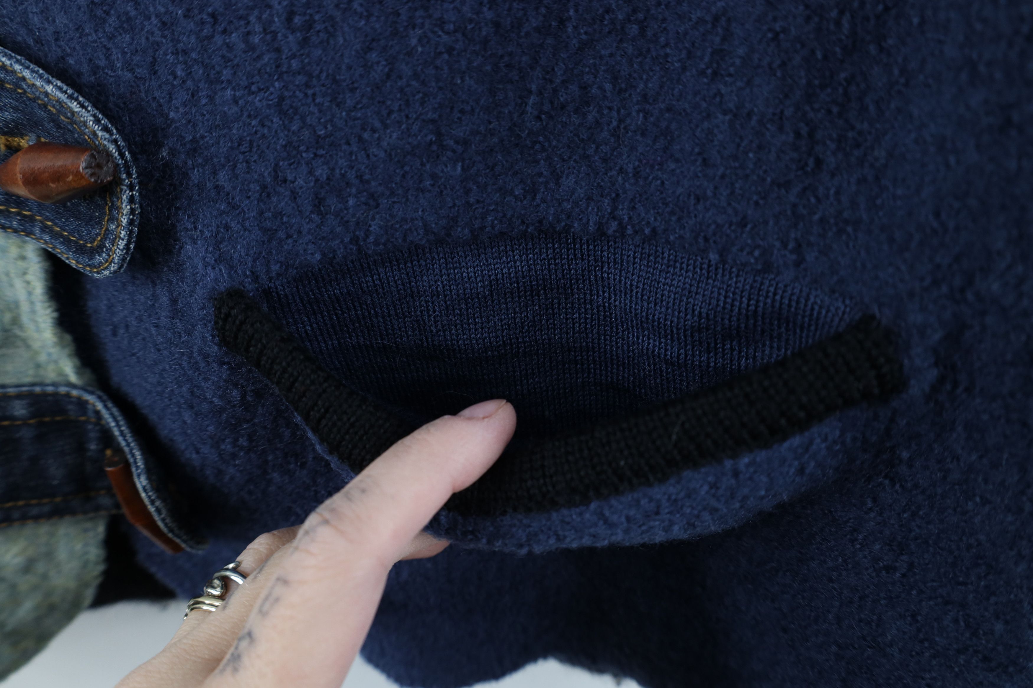Vintage Vintage 90s Streetwear Patchwork Wool Sweater Vest Jacket Size L / US 10 / IT 46 - 5 Thumbnail