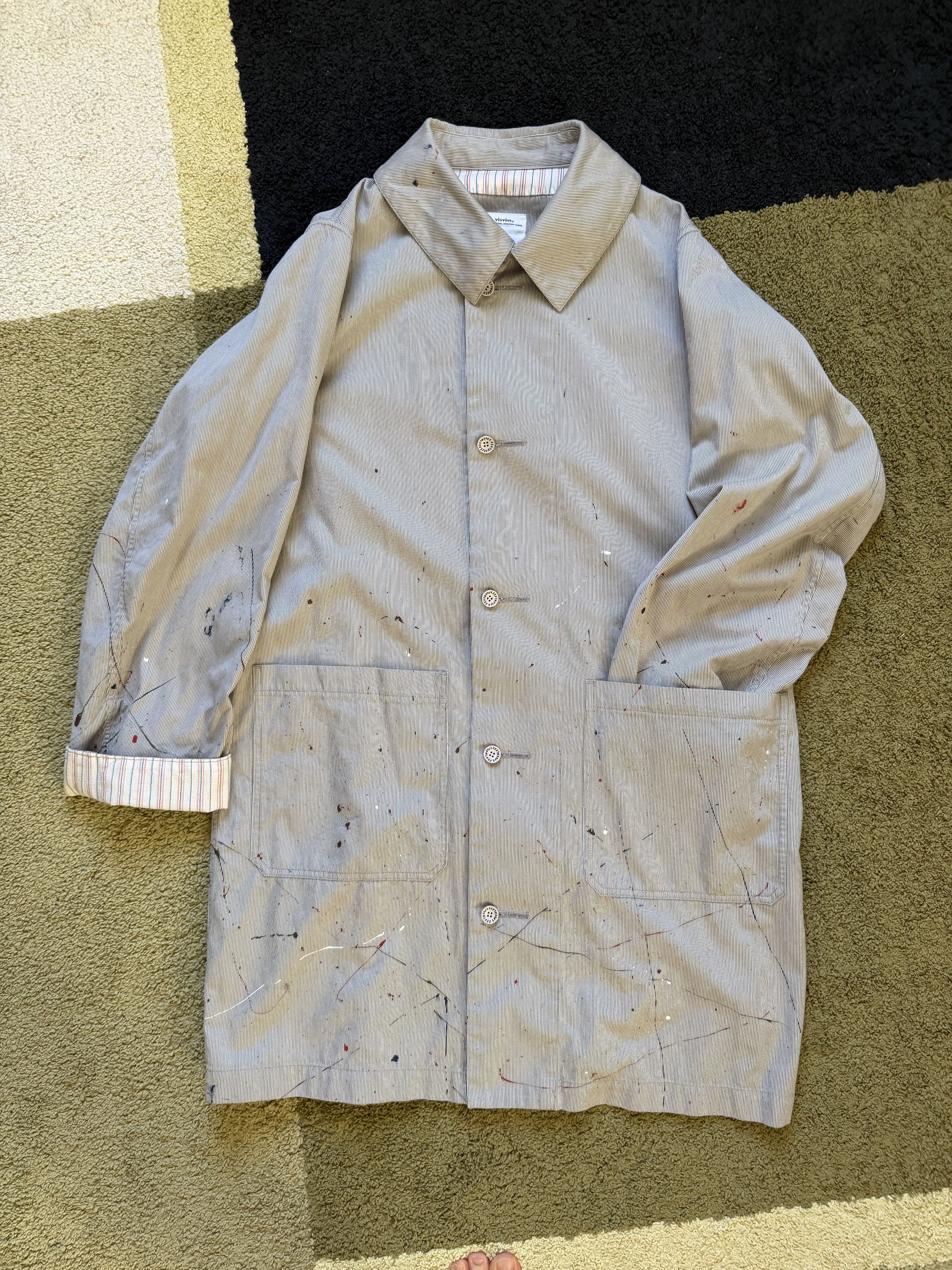 Visvim NWOT VISVIM GREASE MONKEY PAINTED COAT FIL EXCLUSIVE Size US L / EU 52-54 / 3 - 1 Thumbnail
