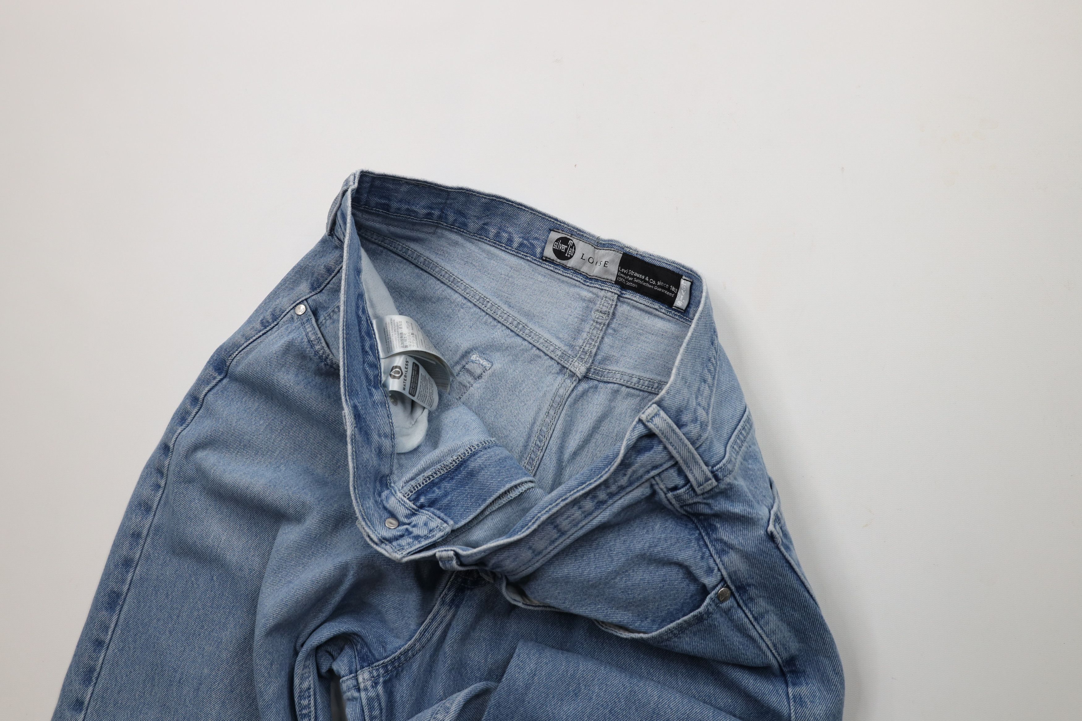 Levi's × Vintage Vintage Y2K Levis SilverTab Baggy Loose Wide Leg Denim Jeans Size US 36 / EU 52 - 7 Thumbnail