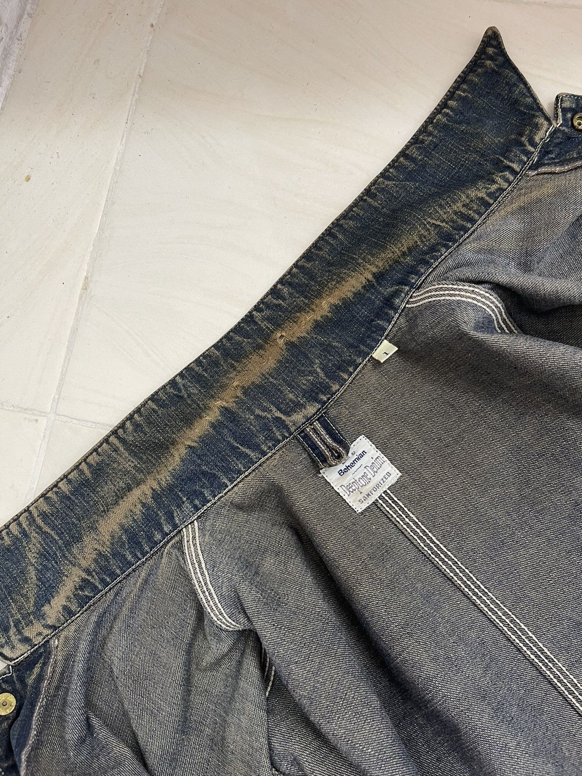 Japanese Brand Bohemian's Deeptone Denim Jacket Size US S / EU 44-46 / 1 - 18 Thumbnail