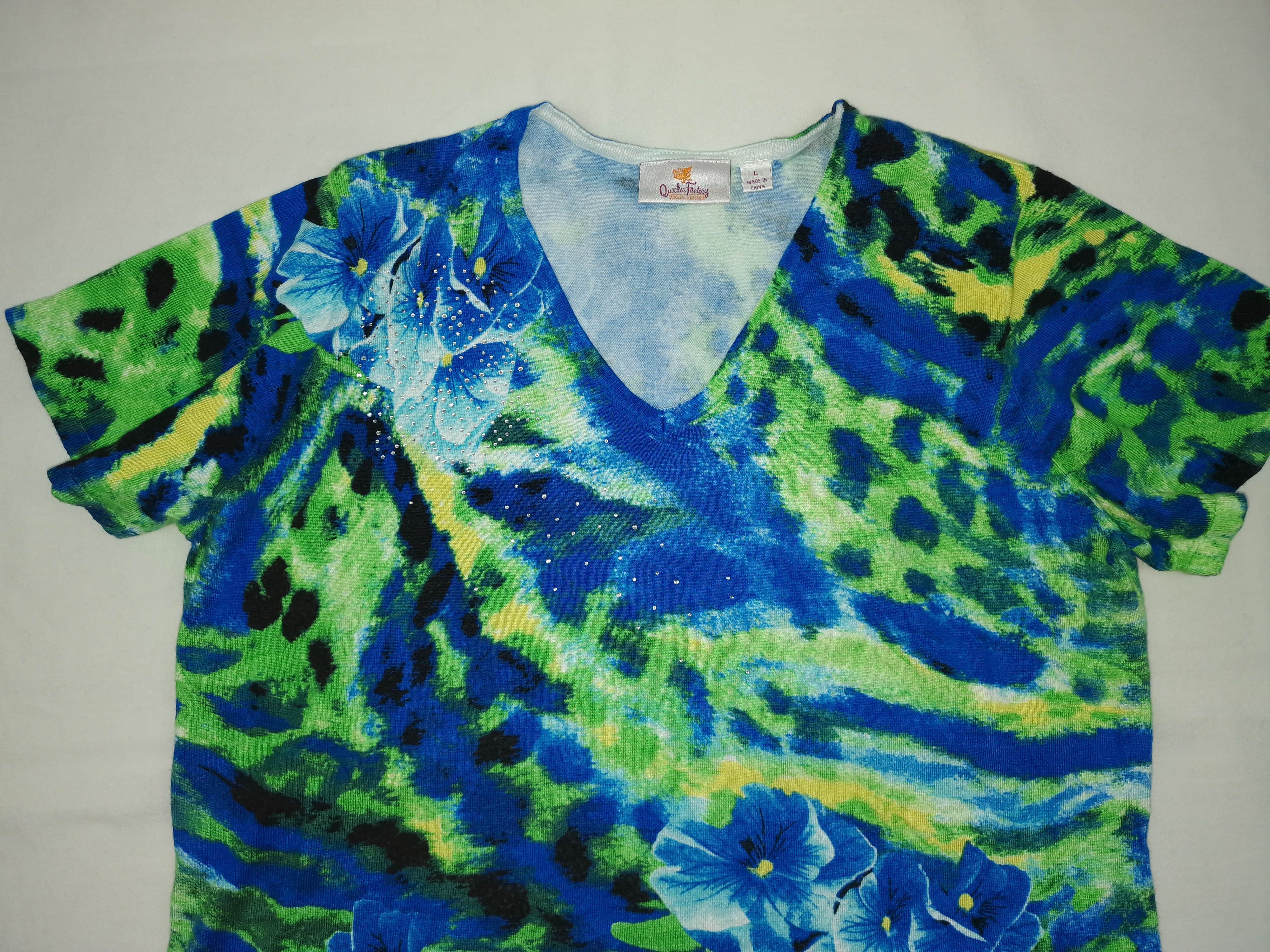 Quacker Factory Quacker Factory womens viscose size XL UK 16 ( LABEL L) GC Size XL / US 12-14 / IT 48-50 - 5 Thumbnail