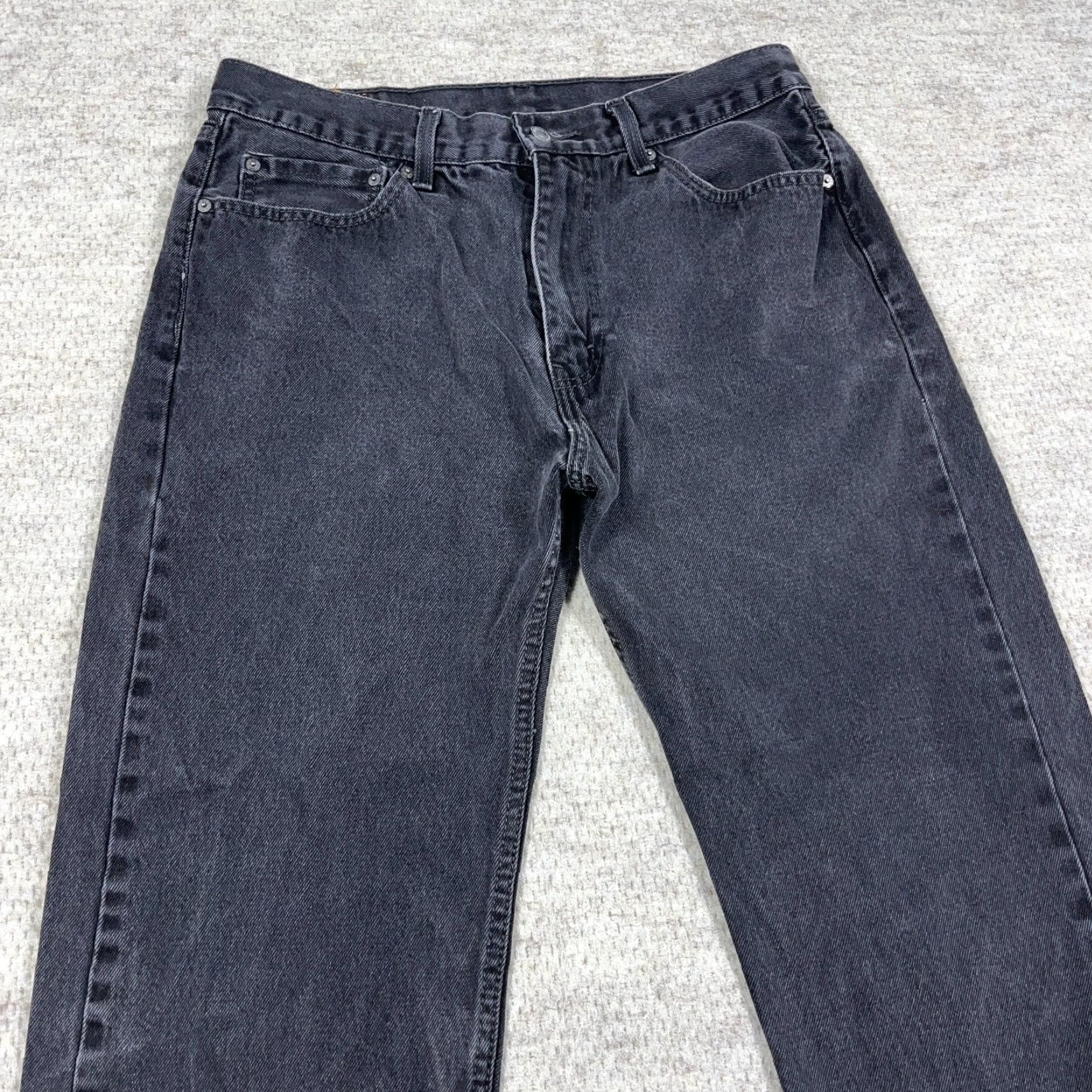Levi's **Levi's 505 Men's Regular Fit Straight Leg Black Jeans** User: Levi's 505 Men's Regular Fit Straight Leg Black Jeans Size US 36 / EU 52 - 4 Thumbnail