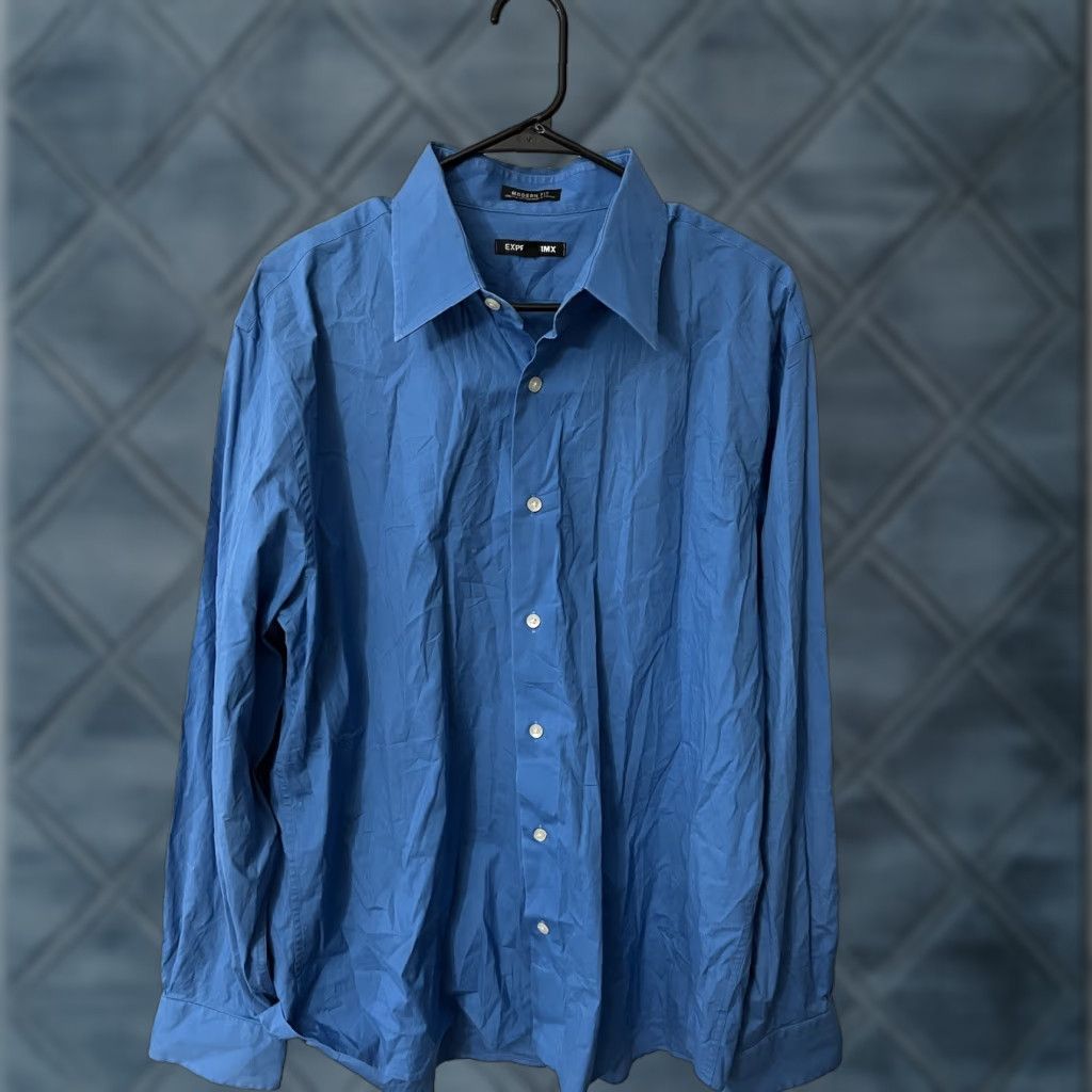 express navy blue dress shirt Luxe Debut Embellished Button Up in Navy – Impressions Online Boutique main image 1