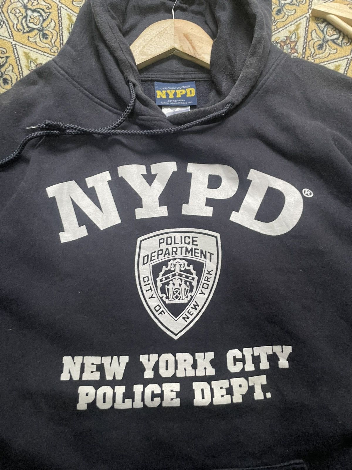 Other Vintage x Y2K x NYPD x Pullover Hoodie Size US XXL / EU 58 / 5 - 3 Thumbnail