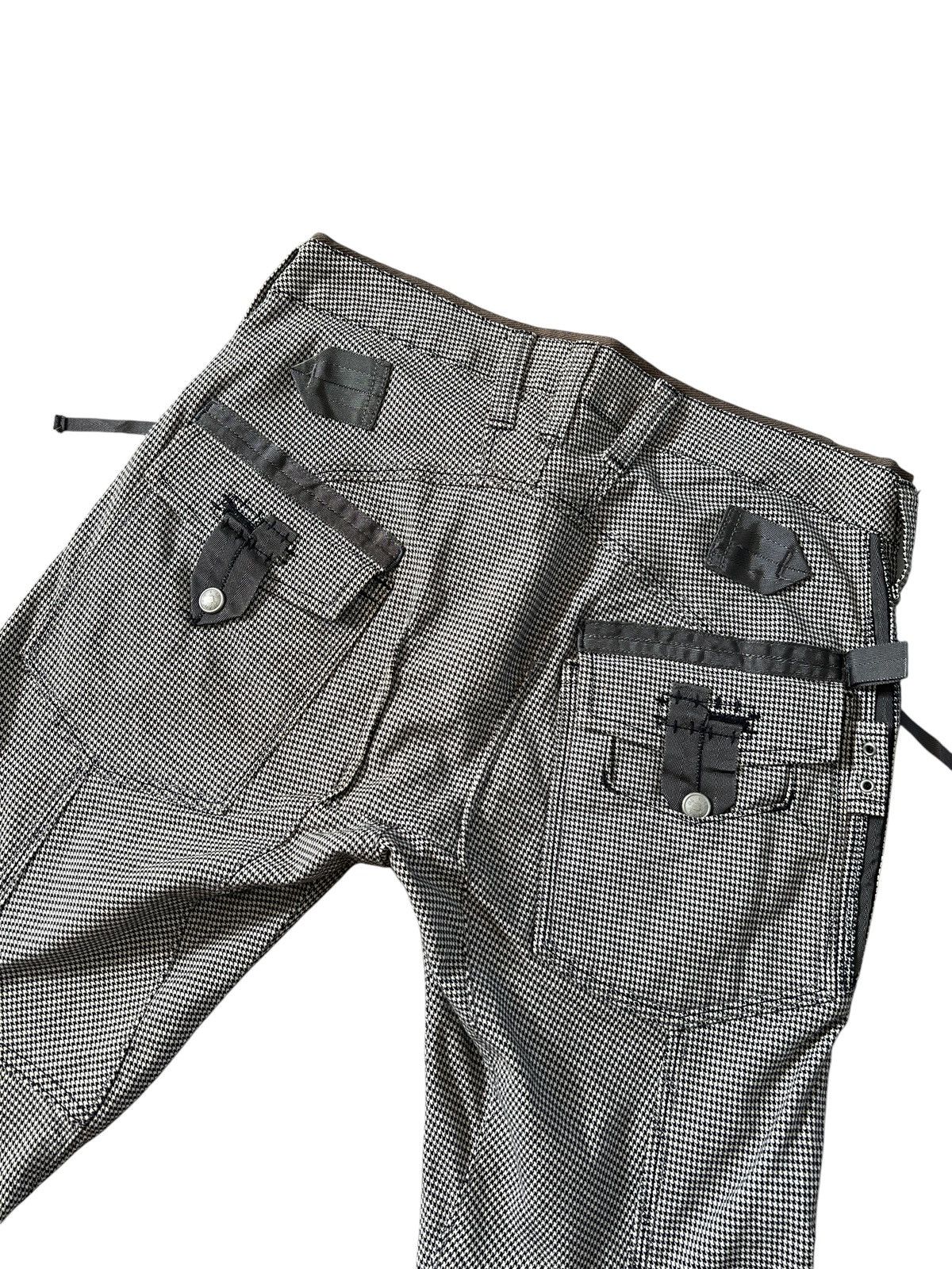 Designer × Marithe + Francois Girbaud × Vintage 1990s MFG Houndstooth Pattern Cyberpunk Slim Pants Size US 32 / EU 48 - 14 Thumbnail