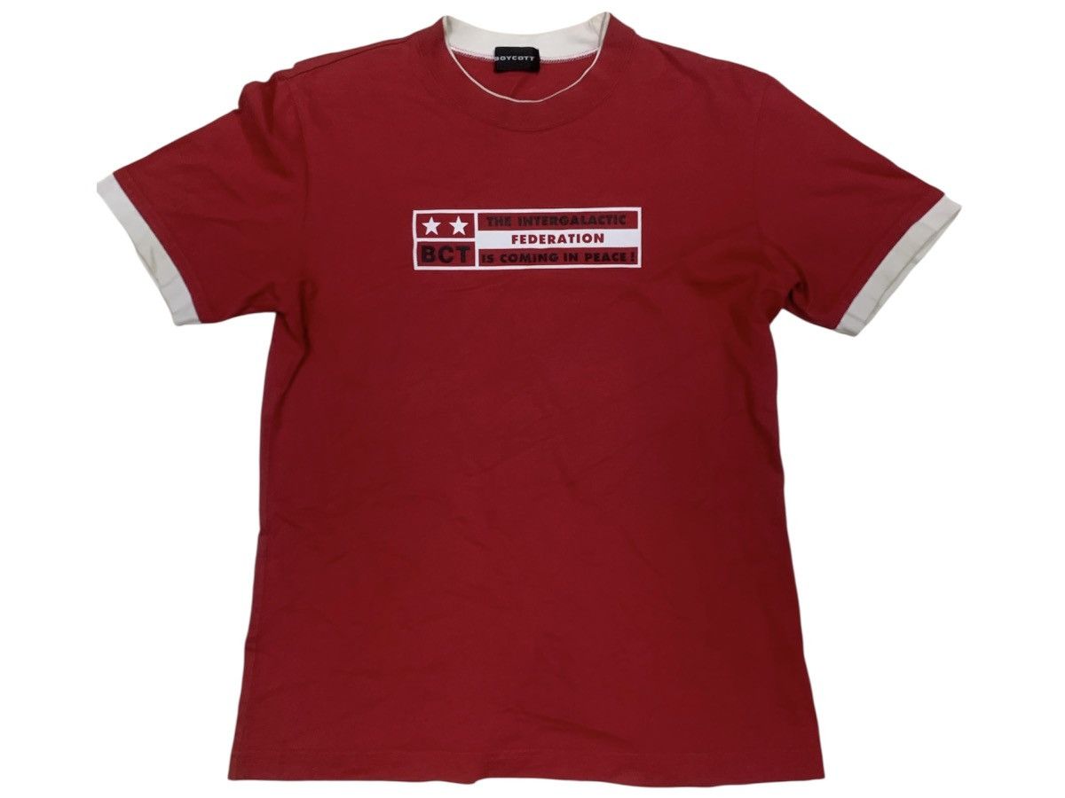 Boycott Boycott vintage ringer tshirt Size US S / EU 44-46 / 1 - 1 Thumbnail