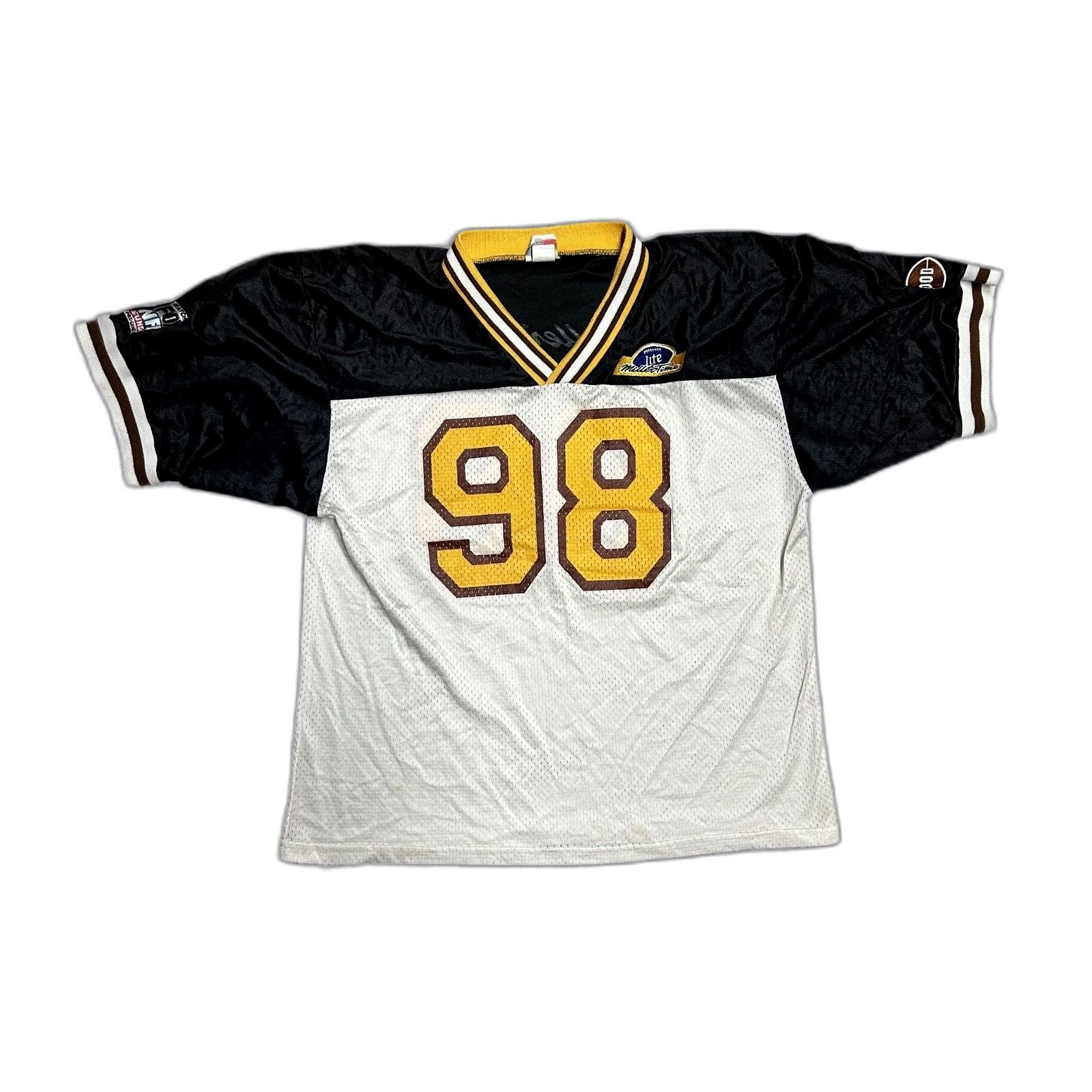 Nicole Miller Vintage 90's Miller Time Promo Football Jersey Men's XL Size US XL / EU 56 / 4 - 1 Thumbnail