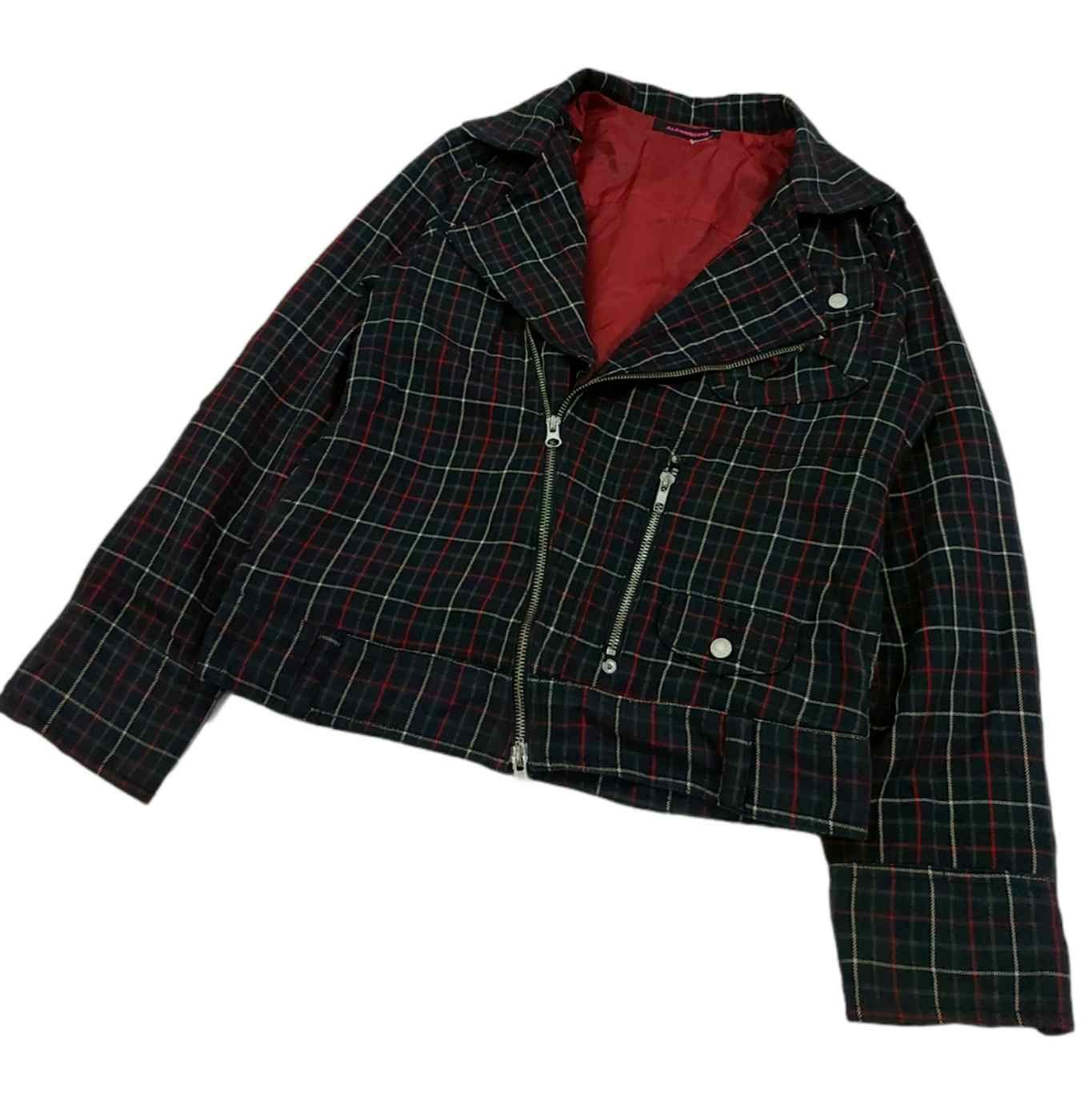 Japanese Brand Rare! Algonquins Punk Style Double Breasted Plaid Jacket Size M / US 6-8 / IT 42-44 - 5 Thumbnail