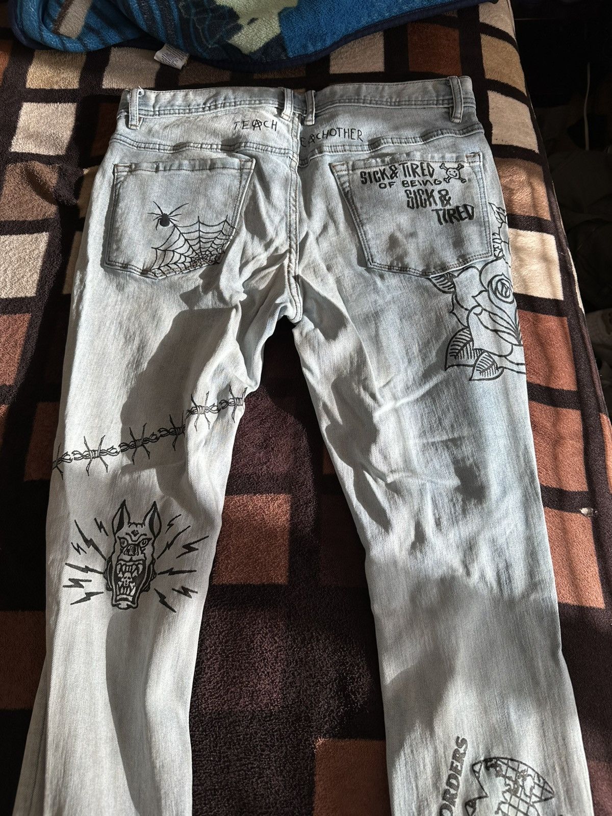 Ninth hall tattoo jeans