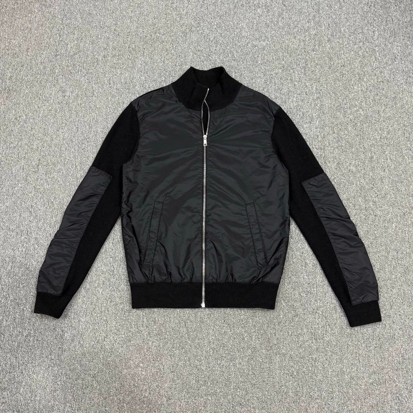Prada Prada black nylon knit paneled jacket 50 mint Size XL / US 12-14 / IT 48-50 - 1 Thumbnail