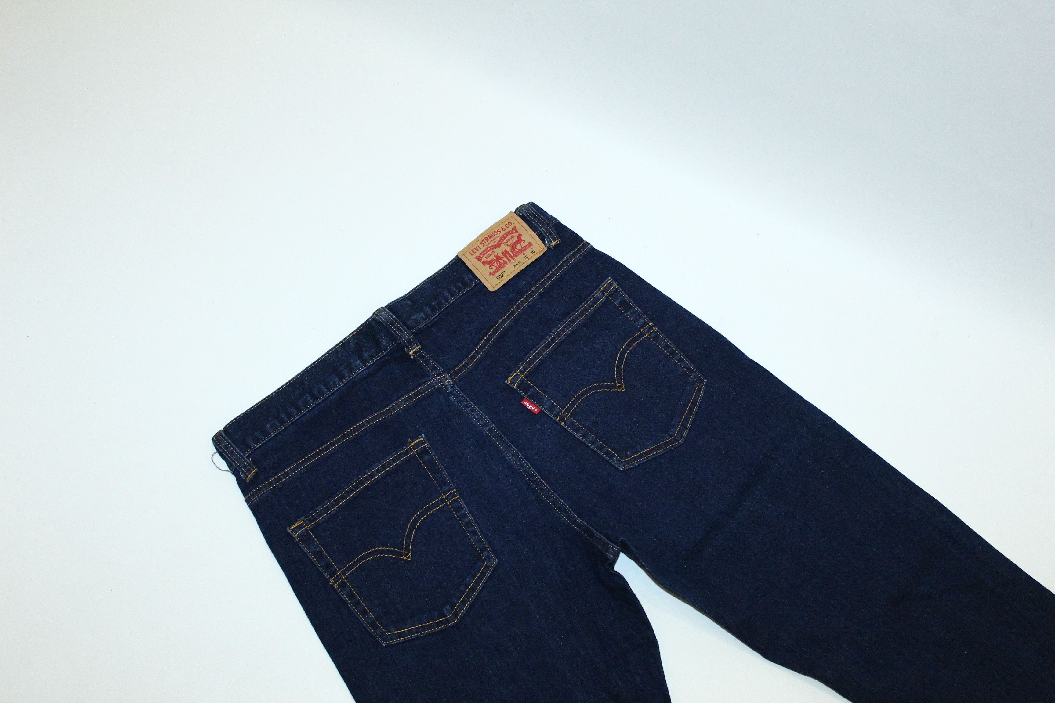 Levi's Vintage Clothing Y2k Levi's 502 Regular Taper Indigo Jeans Size US 30 / EU 46 - 3 Thumbnail