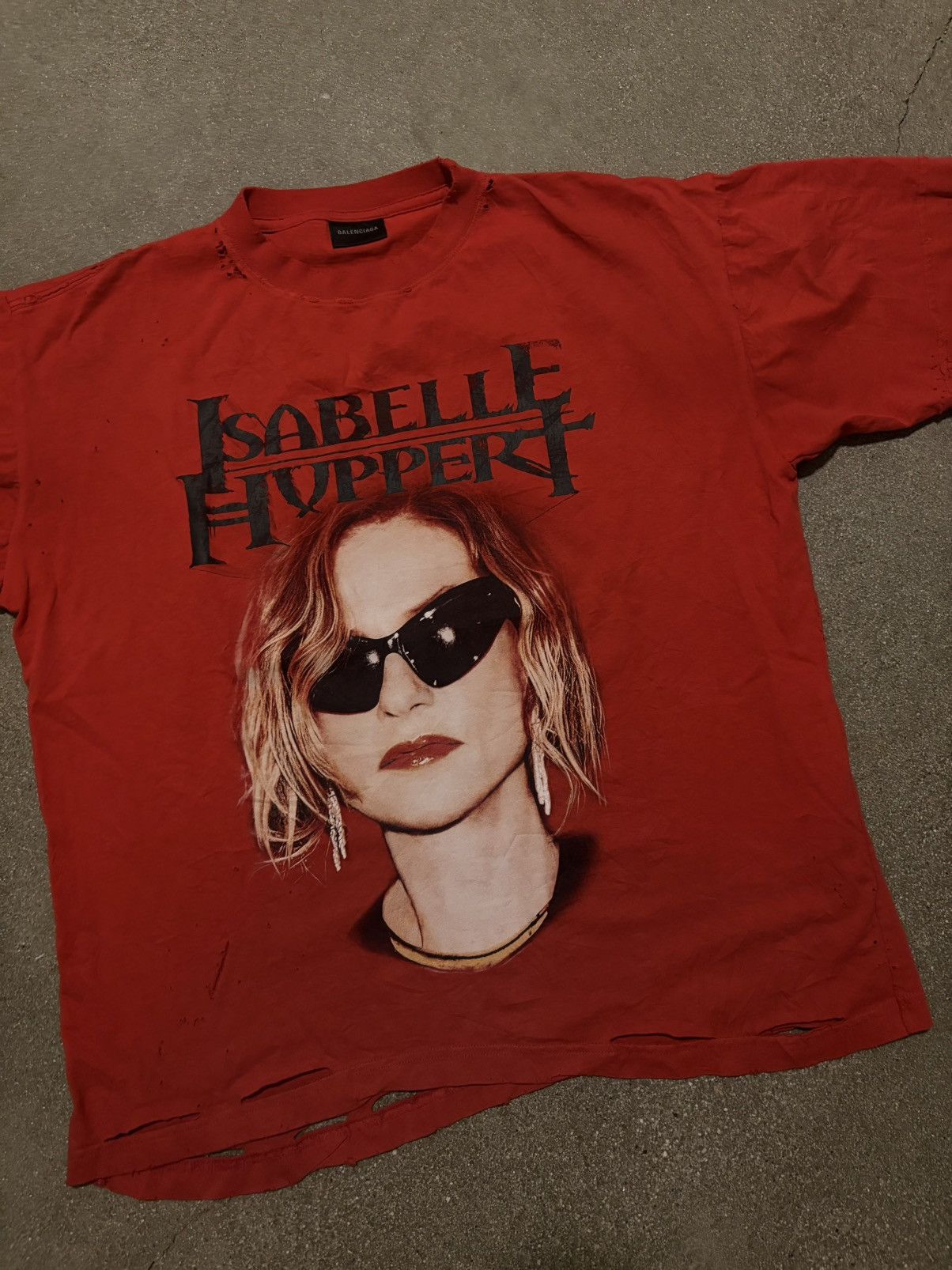 Balenciaga Balenciaga Isabelle Boxy T Shirt In Faded Red