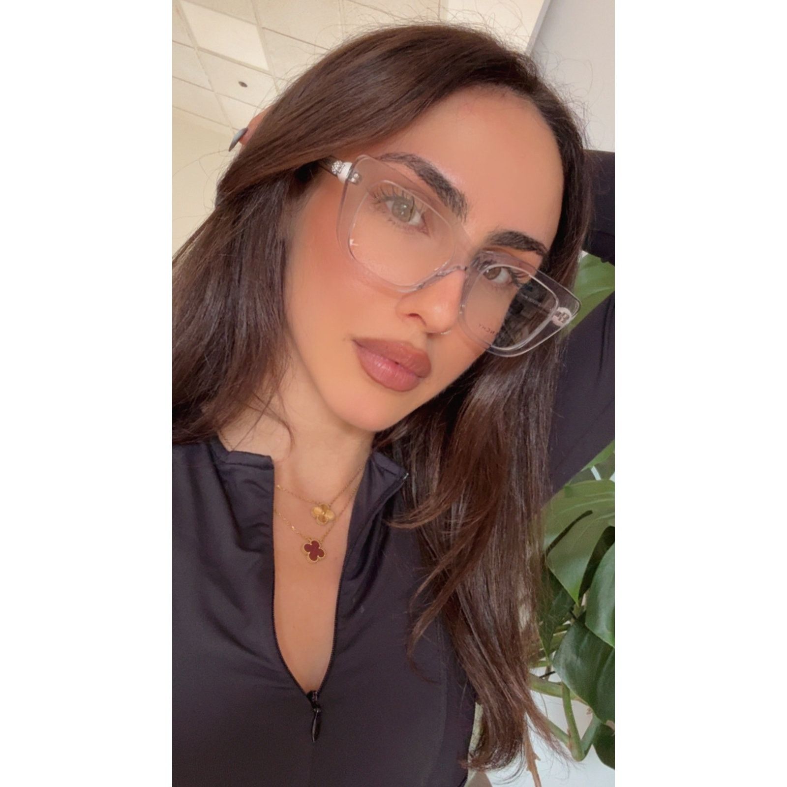 Givenchy NEW Givenchy GV50047I Cat Eye Pearl Crystal Grey Frames Size ONE SIZE - 2 Thumbnail