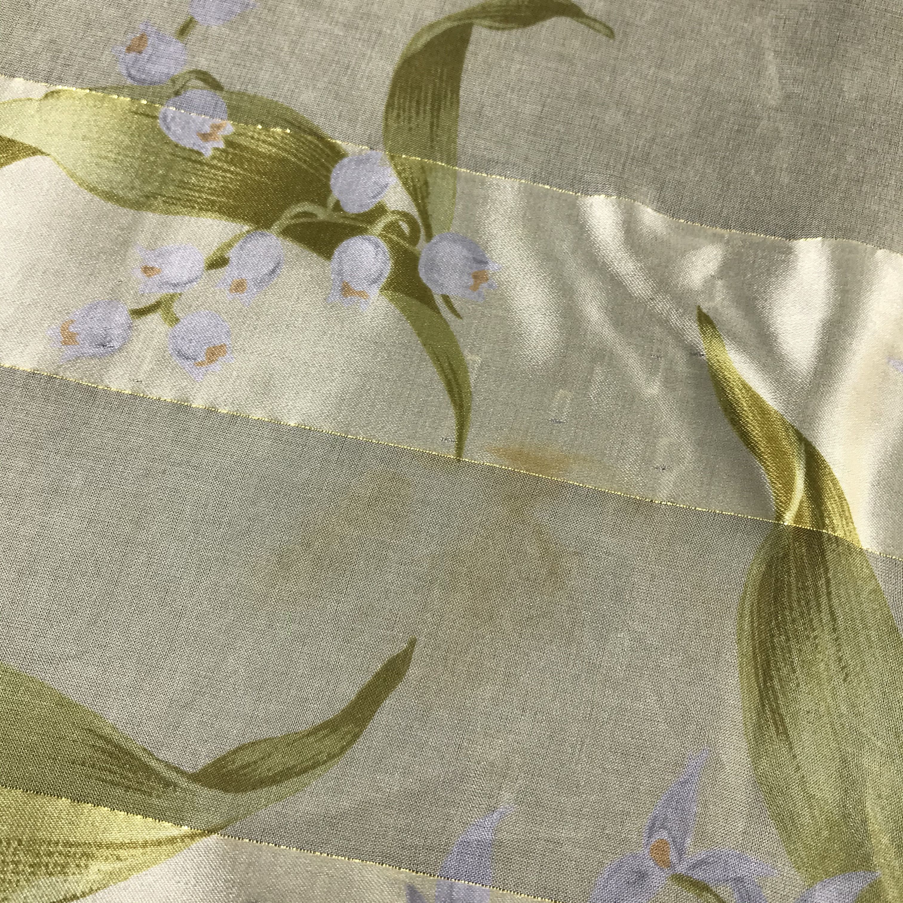 Vintage Vintage Philippe Venet Slit Thread Floral Silk Scarf M88 Size ONE SIZE - 5 Thumbnail
