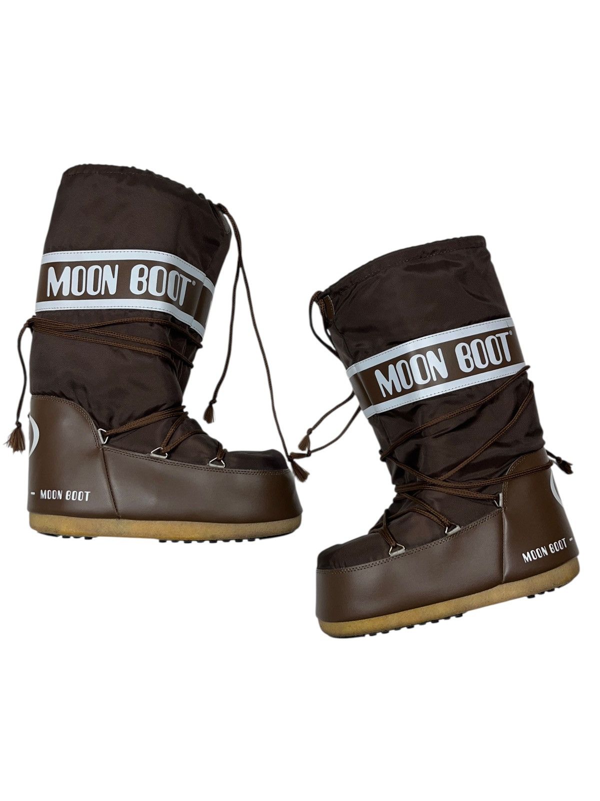 Moon Boot × Vintage Vintage Moon Boot Tecnica Oversized Alaska Brown Boots Size US 10 / EU 43 - 1 Thumbnail