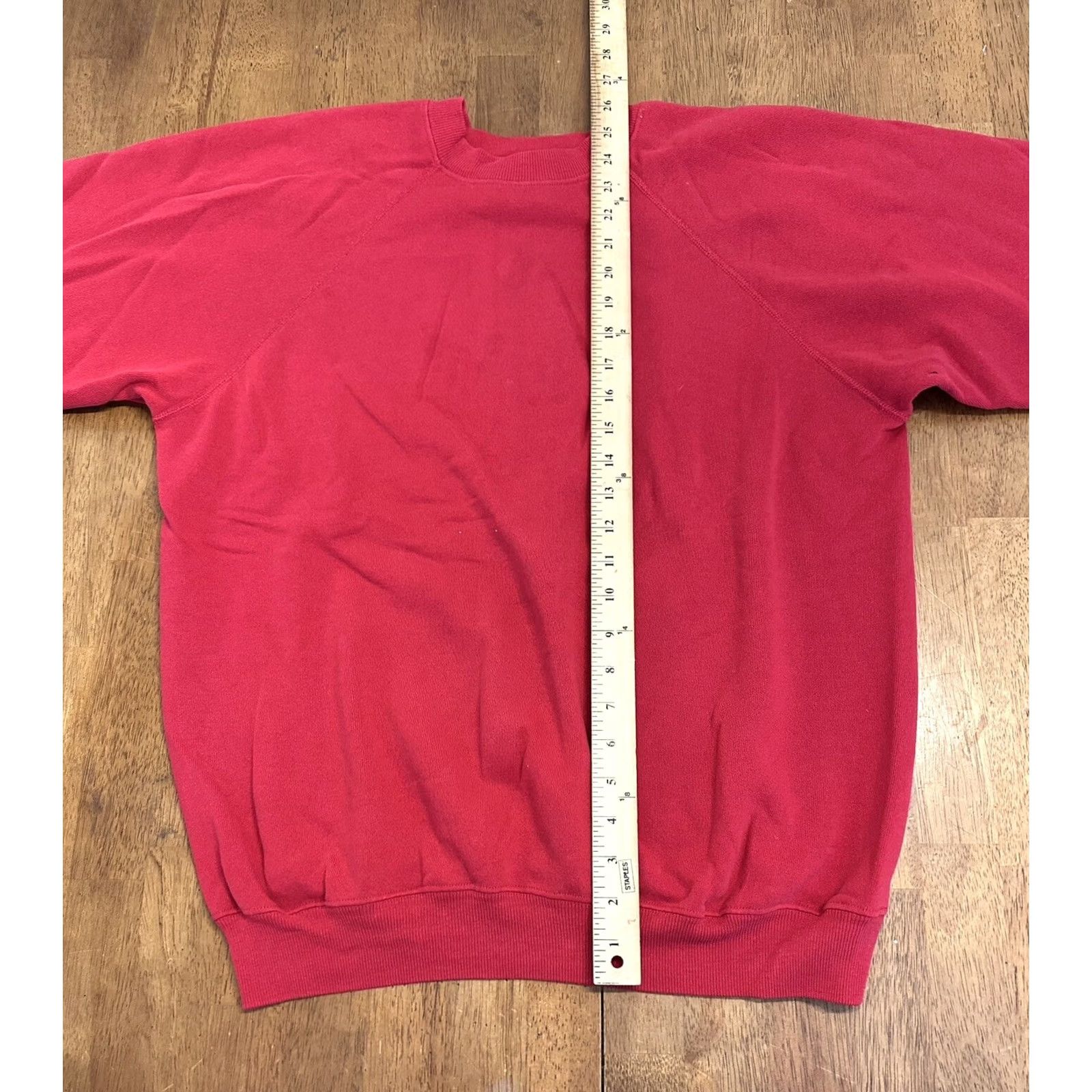 Hanes VINTAGE Hanes Sweatshirt Crewneck Red XL 80s Games Men Pullover Size US XL / EU 56 / 4 - 5 Thumbnail