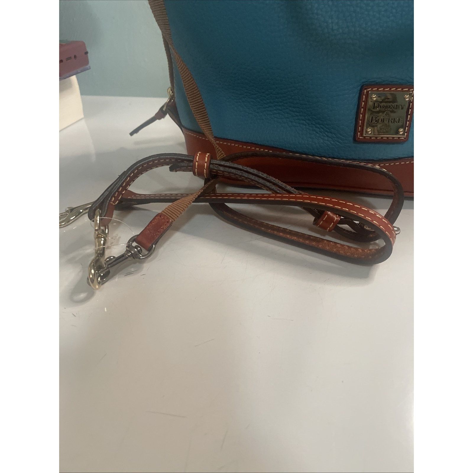 Dooney & Bourke Dooney & Bourke Pebble Grain Zip Satchel in Calypso - EUC Size ONE SIZE - 7 Thumbnail