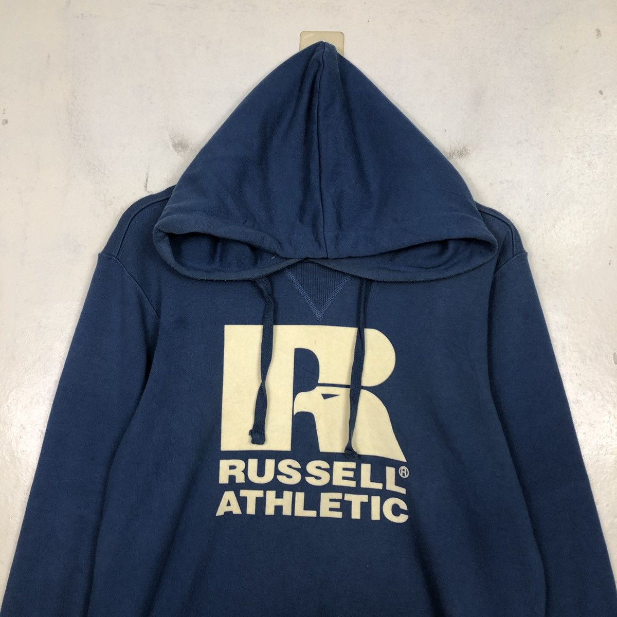 Japanese Brand 📌Vintage Hoodie Pull Over Russell Athletic Big Logo Size US L / EU 52-54 / 3 - 5 Thumbnail