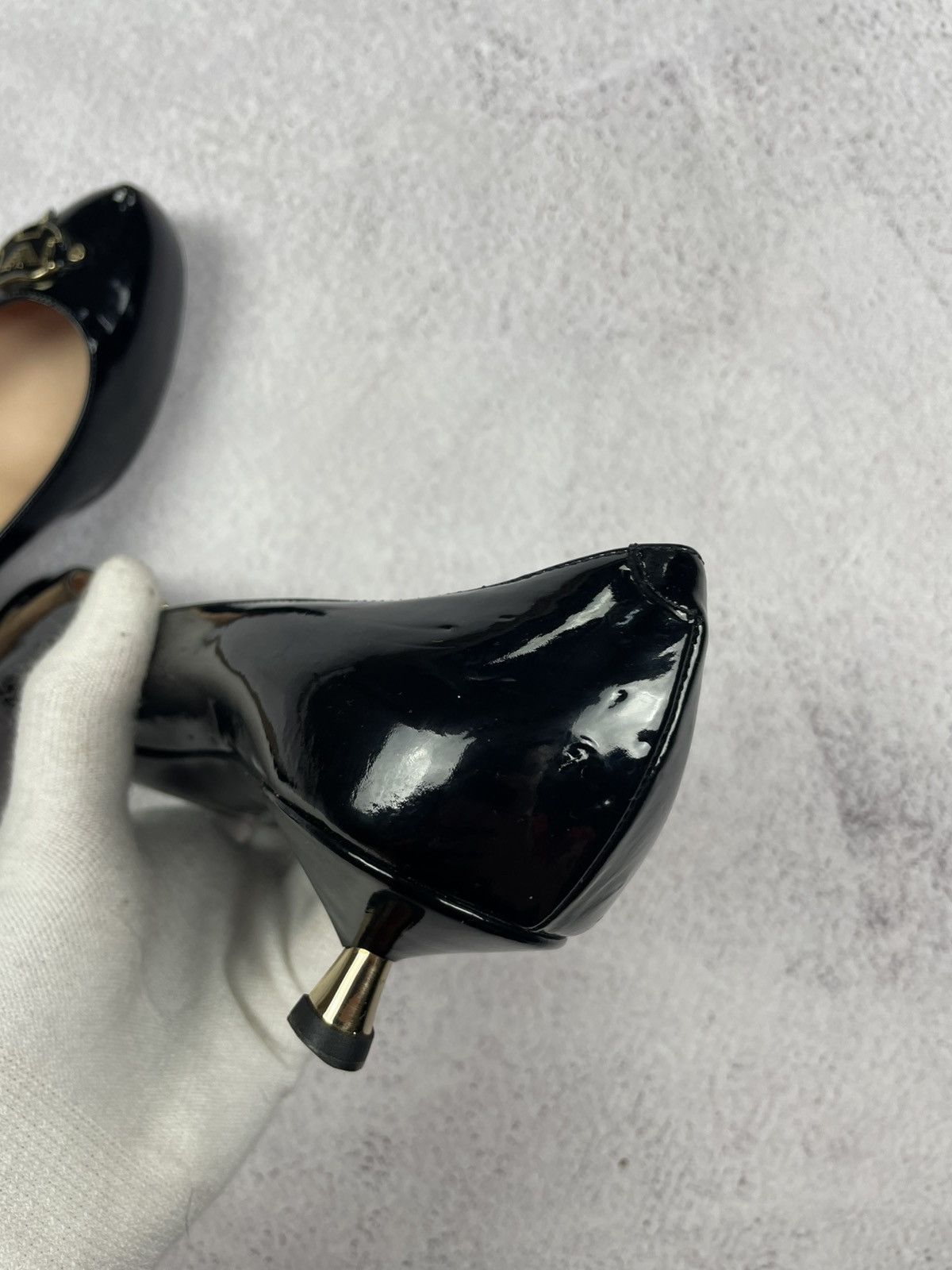 Emporio Armani × Vintage Emporio Armani Womens Heels boat Size 39 Size US 9 / IT 39 - 12 Thumbnail