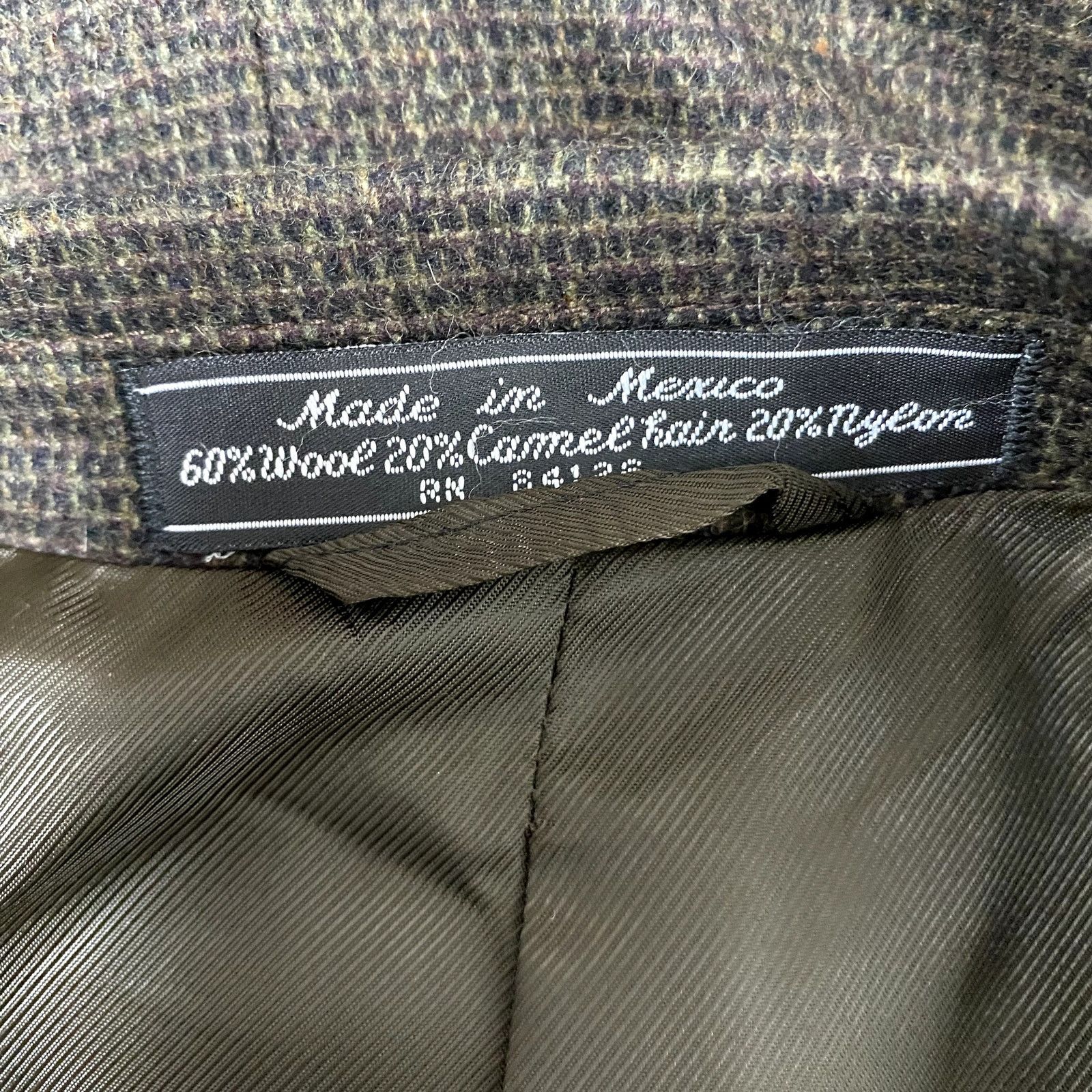 Vintage Bernhard Altmann Couture Wool Blend 2 Button Sports Coat Size 42L - 5 Thumbnail