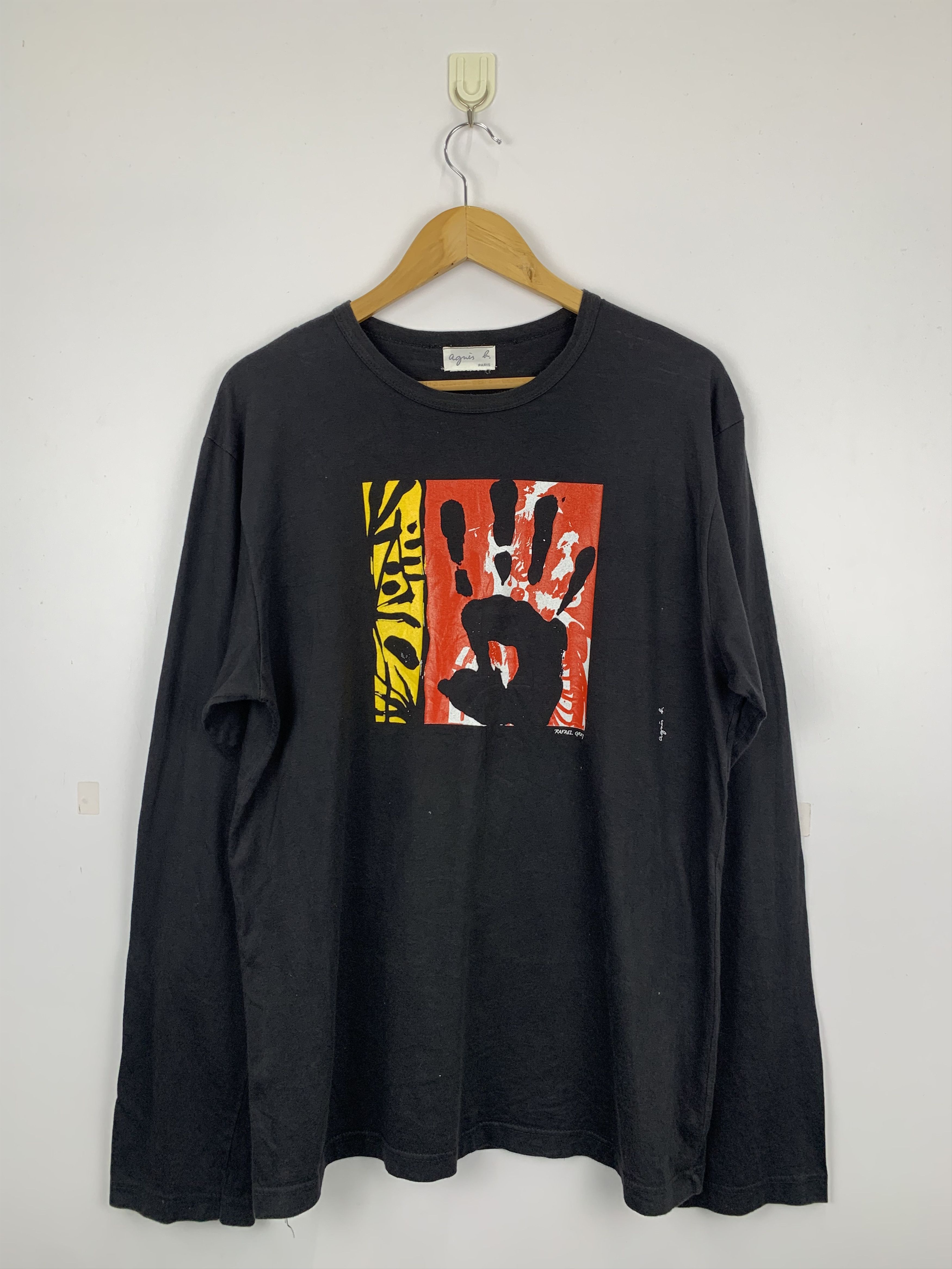 Vintage × agnes b. Vintage Agnes B. Radael Gray Long Sleeve T Shirt TA0027 Size US L / EU 52-54 / 3 - 1 Thumbnail